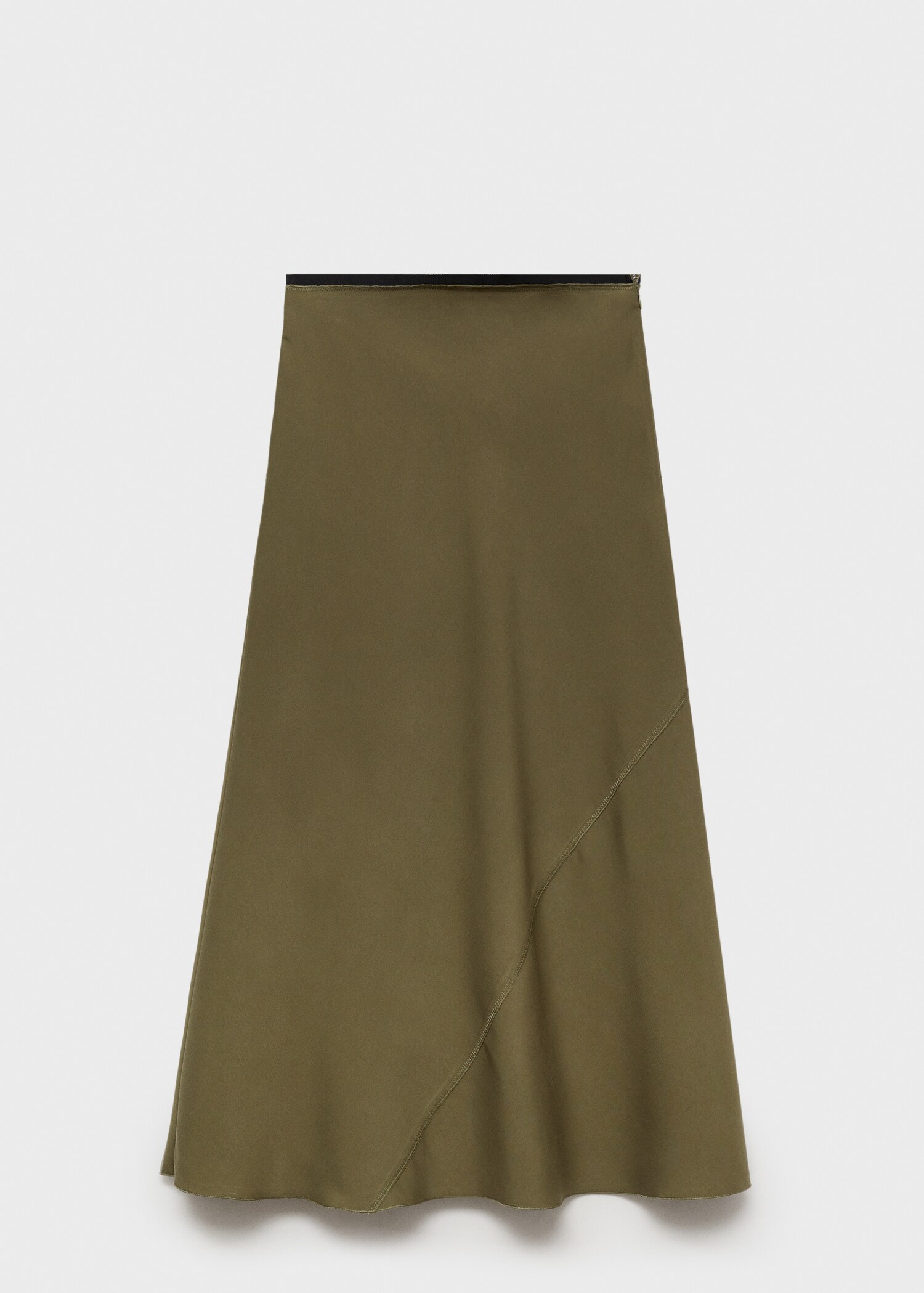 Midi satin skirt - Article without model