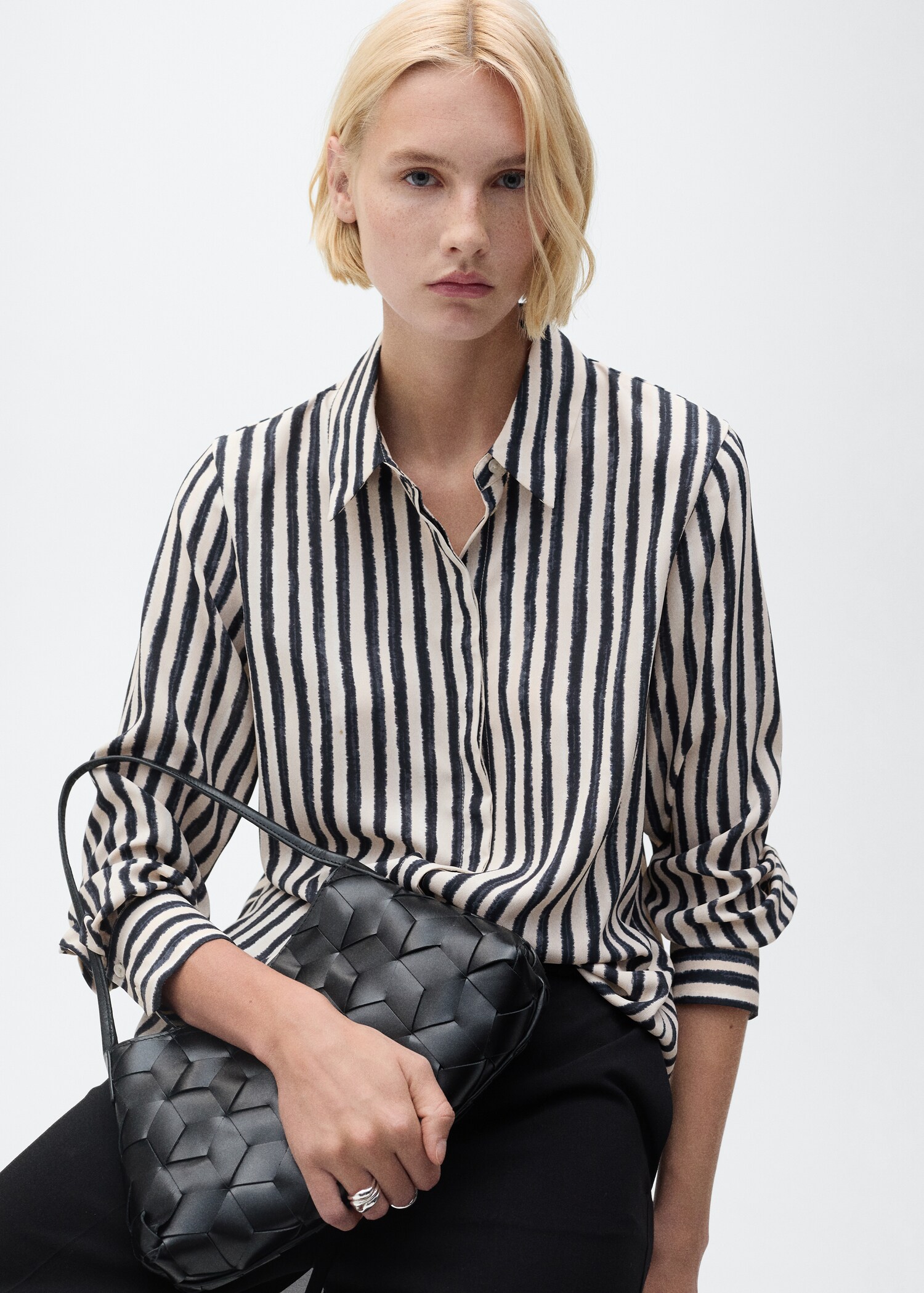 Striped flowy shirt - Medium plane