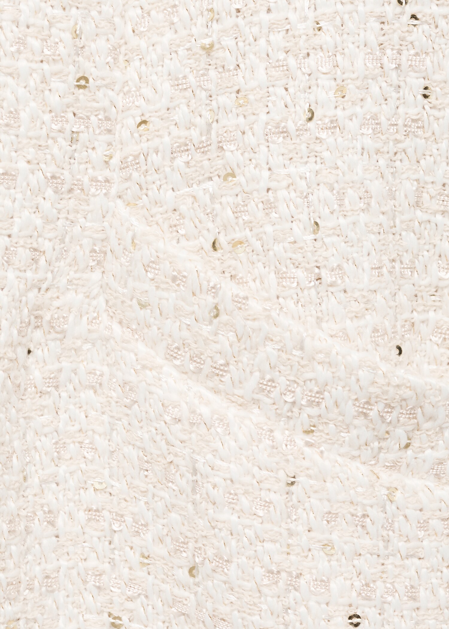 Short-sleeved tweed jumpsuit - Details of the article 0