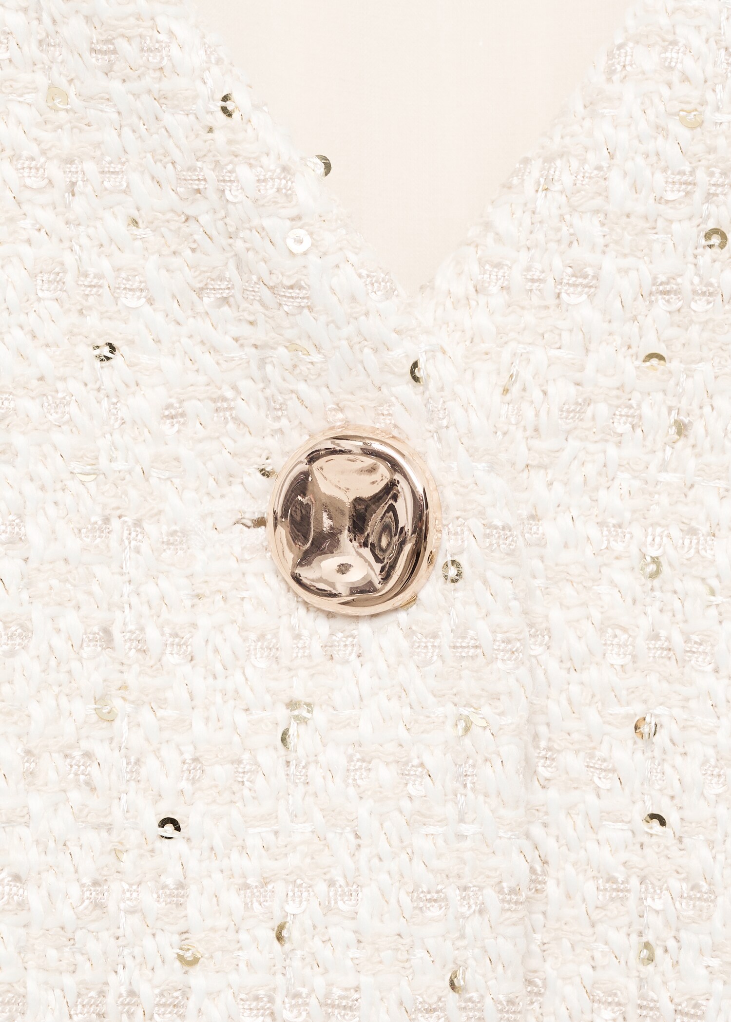 Short-sleeved tweed jumpsuit - Details of the article 8