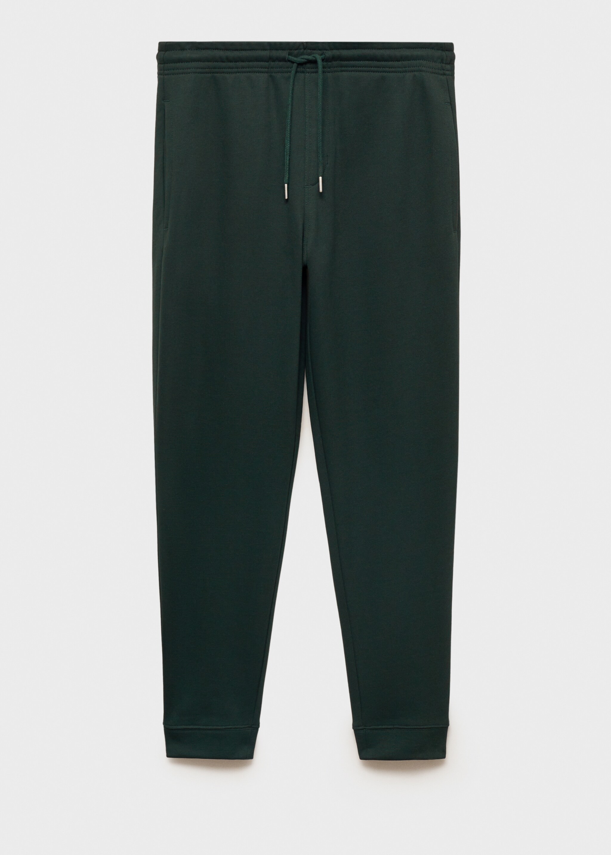 Jogging taille élastique cardé - Article sans modèle, Vert. Ref: 87070600-00.