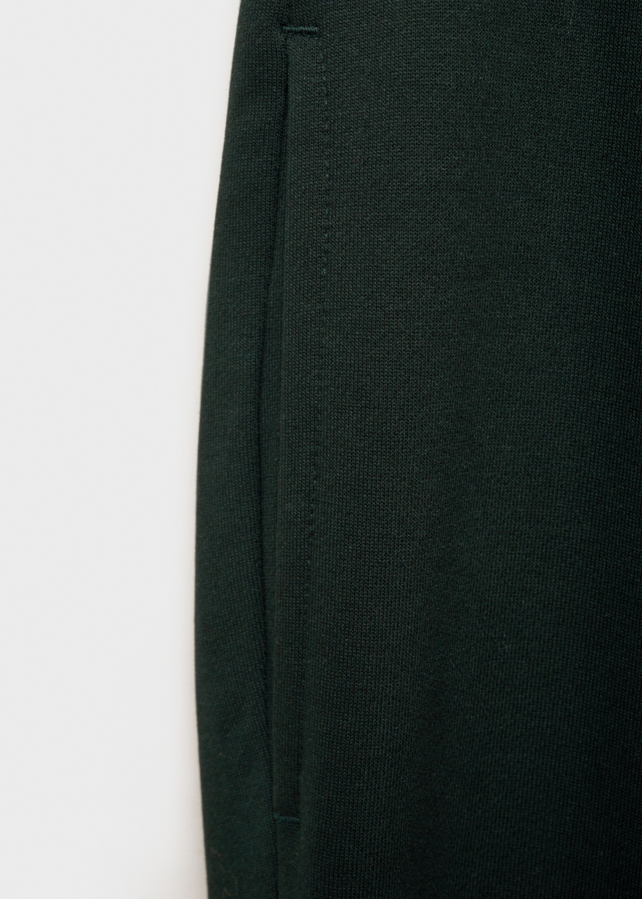 Jogging taille élastique cardé - Détail de l'article 0, Vert. Ref: 87070600-00.