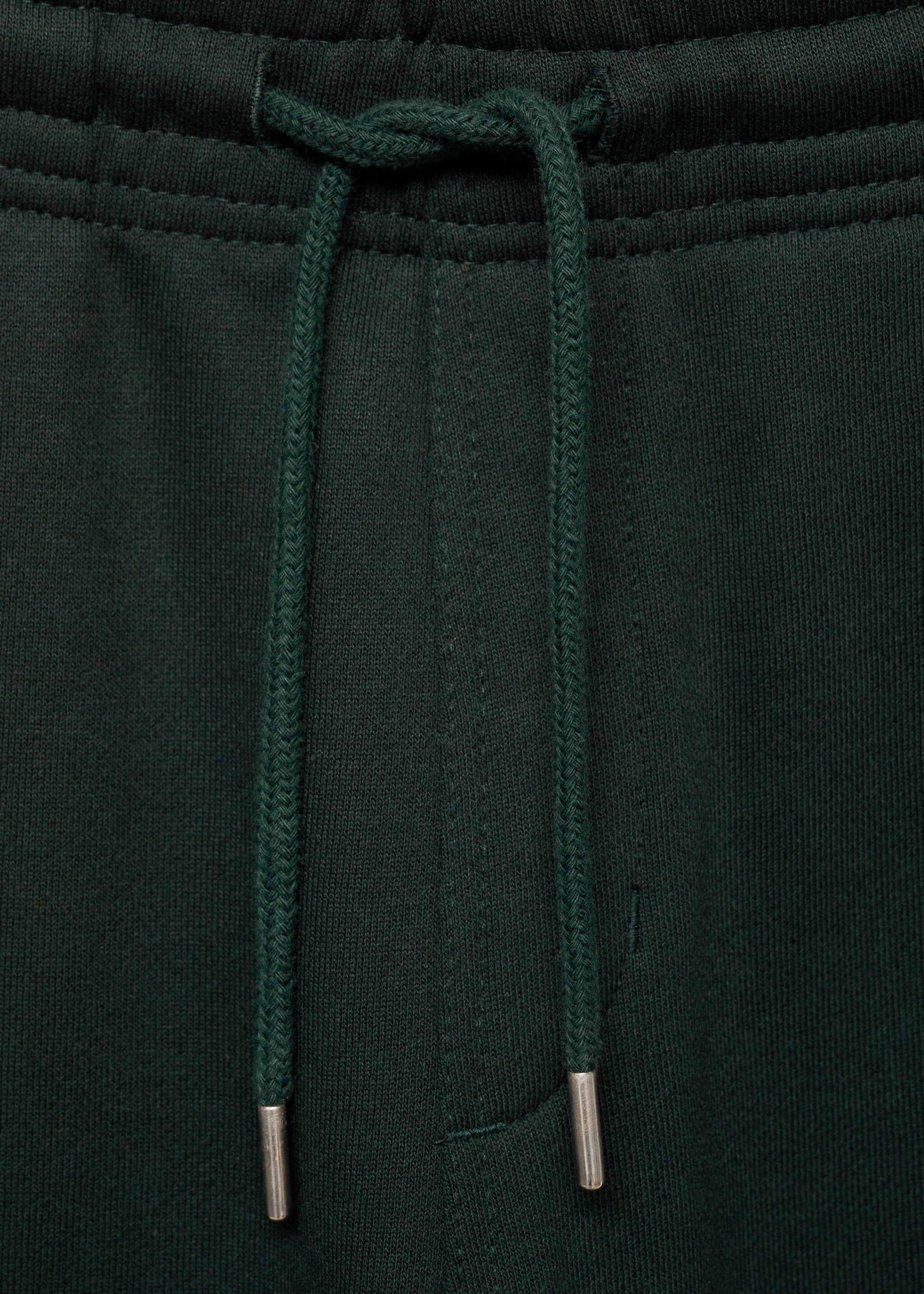 Jogging taille élastique cardé - Détail de l'article 8, Vert. Ref: 87070600-00.