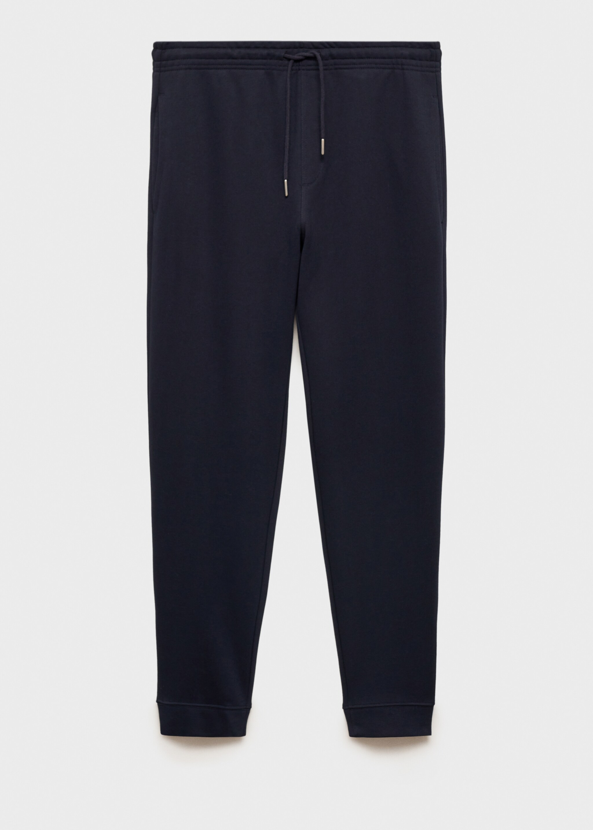 Podstavljene sportske hlače od flisa s elastičnim pojasom - Artikl bez modela, Tamnoplava. Ref: 87070600-00.