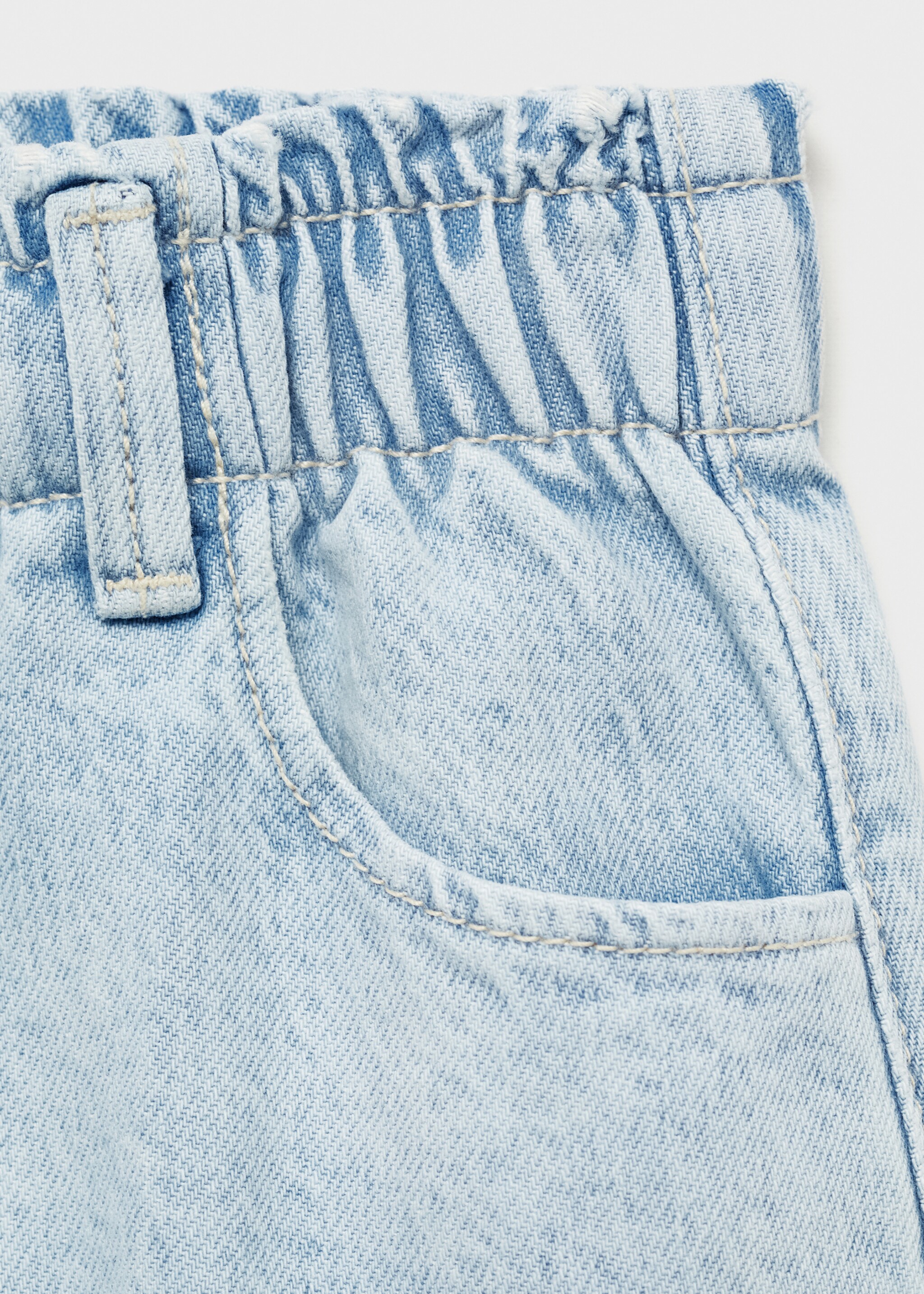 Short denim skirt - Details of the article 0, Light Blue. Ref: 87070601-00.