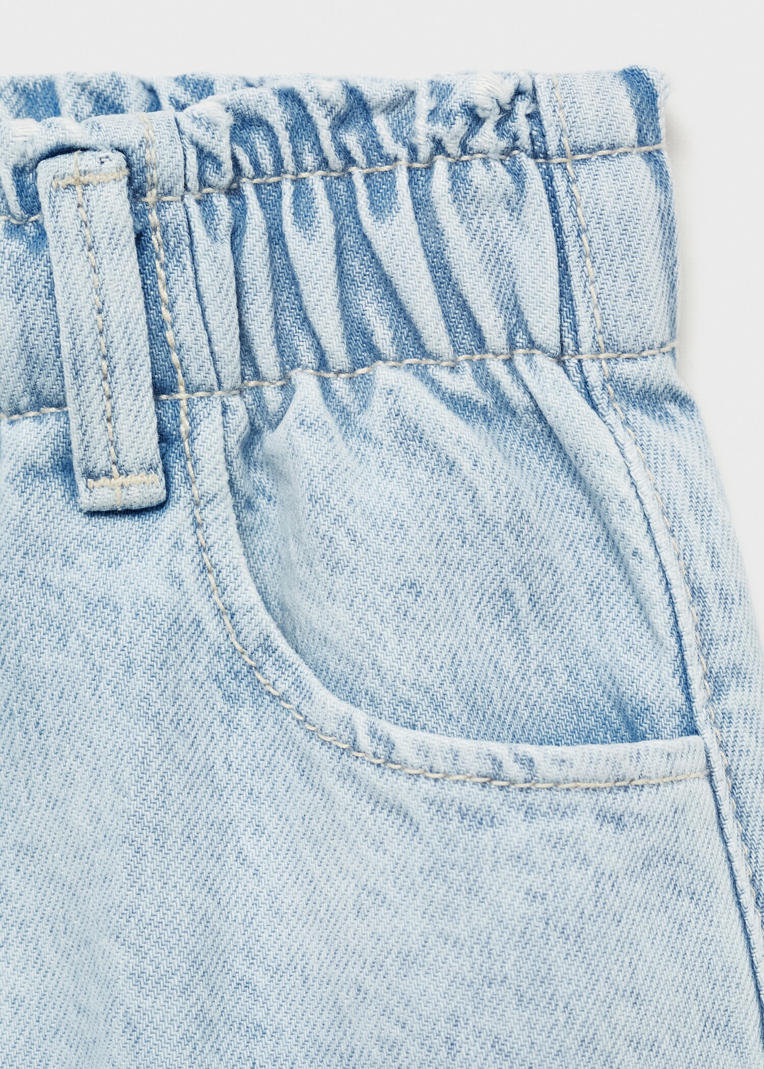 Short denim skirt - Details of the article 0