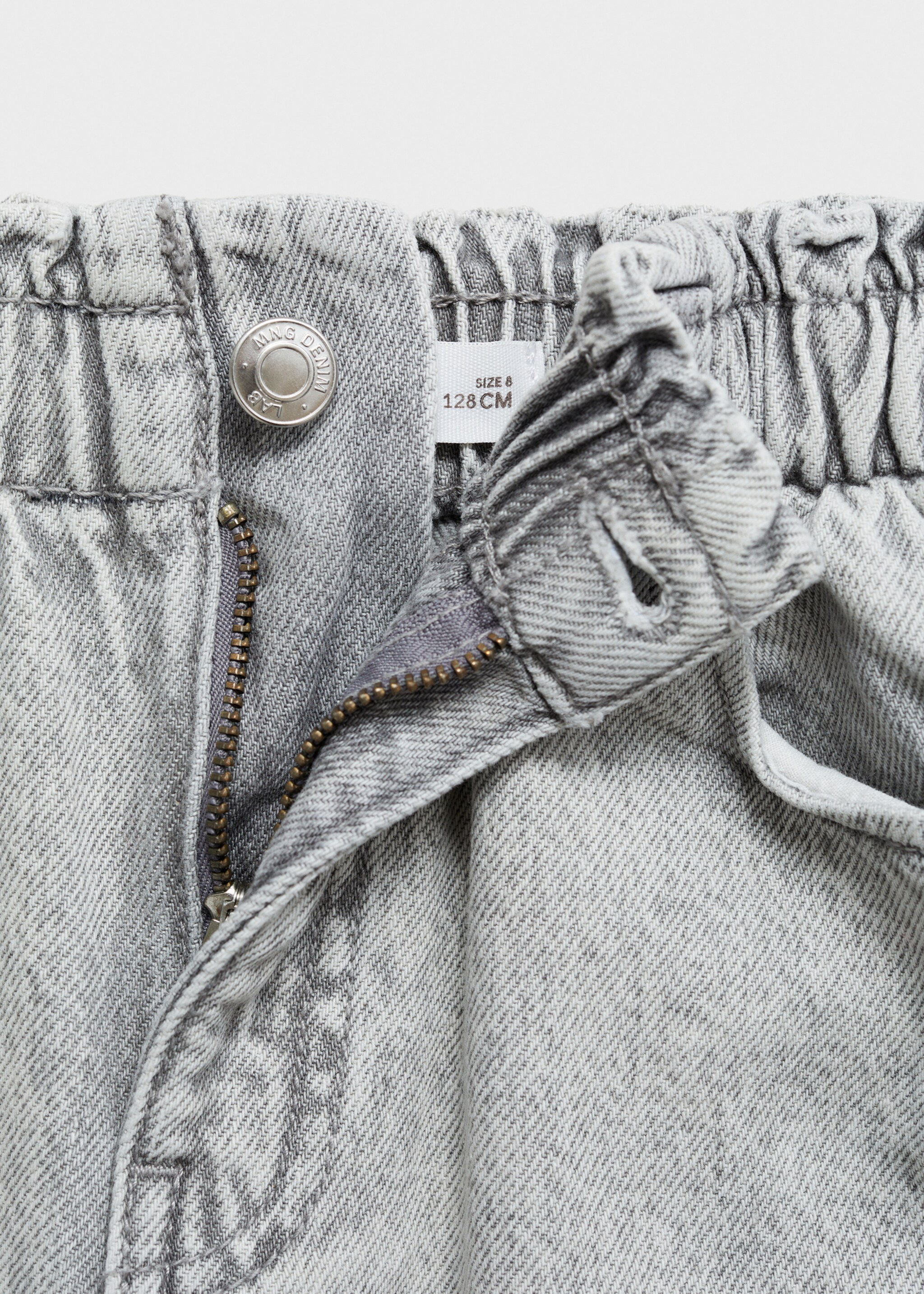 Φούστα κοντή denim - Λεπτομέρεια του προϊόντος 8, Γκρι Ντένιμ. Ref: 87070601-00.