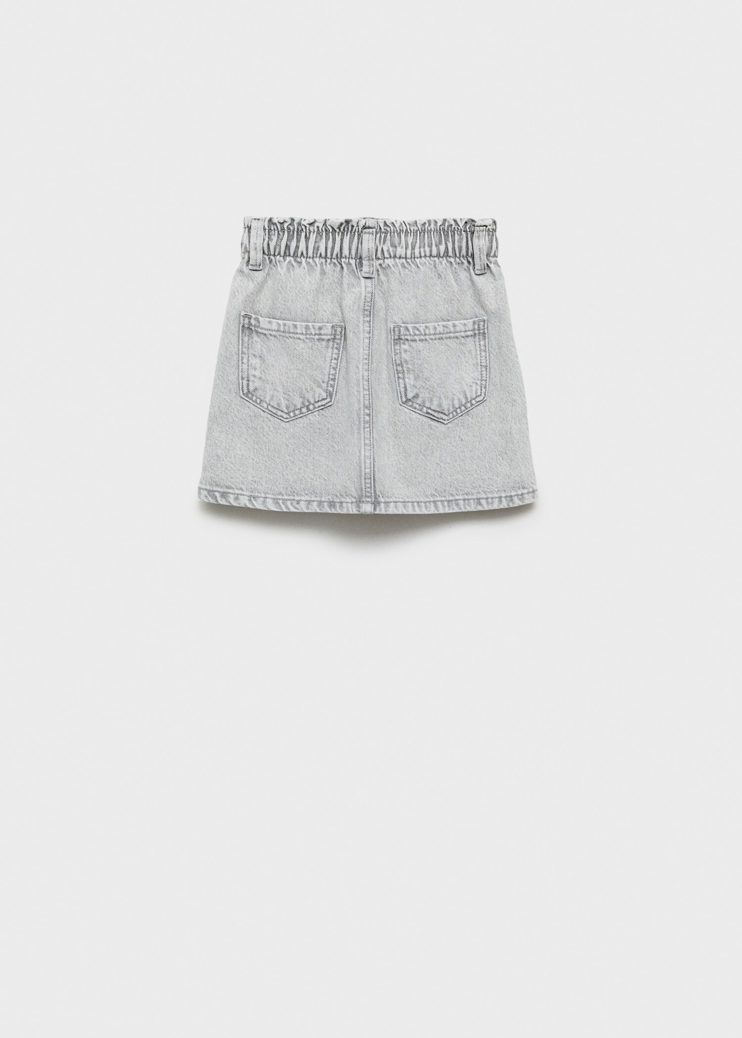 Short denim skirt - Reverse of the article