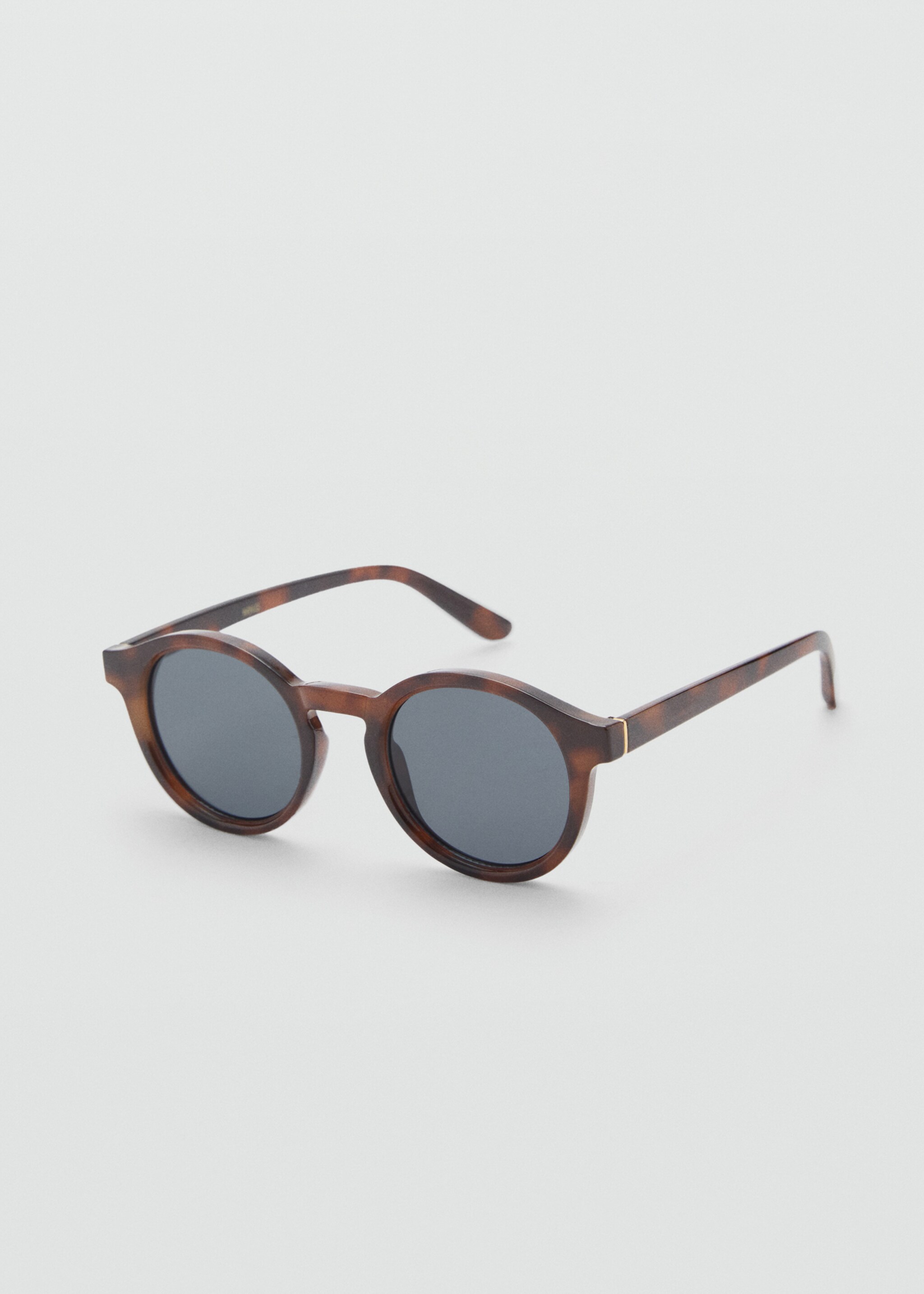 Round-framed sunglasses - Medium plane, Brown. Ref: 87070605-00.