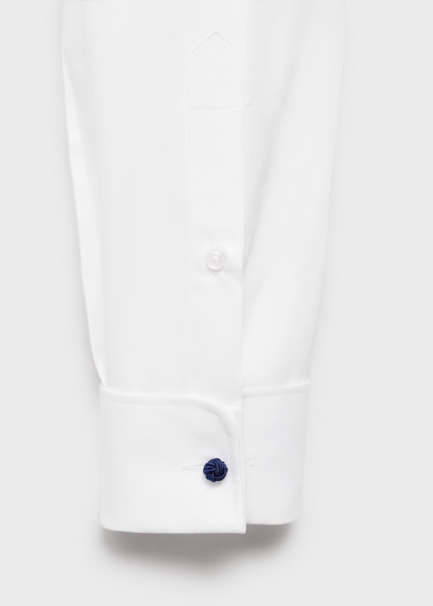 Camisa gemelos traje slim fit tejido twill - Detalle del artículo 0