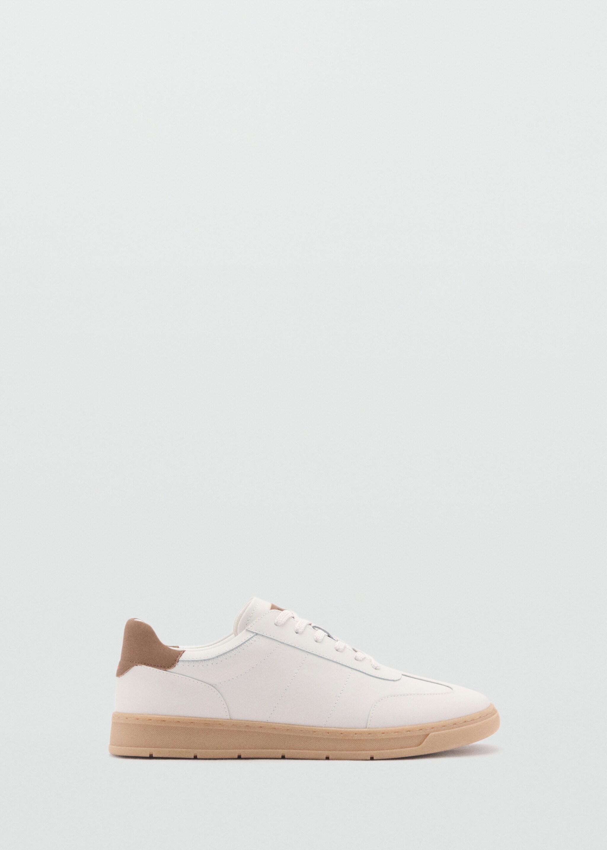 Contrasting panel leather sneakers - Article without model, White. Ref: 87070610-00.
