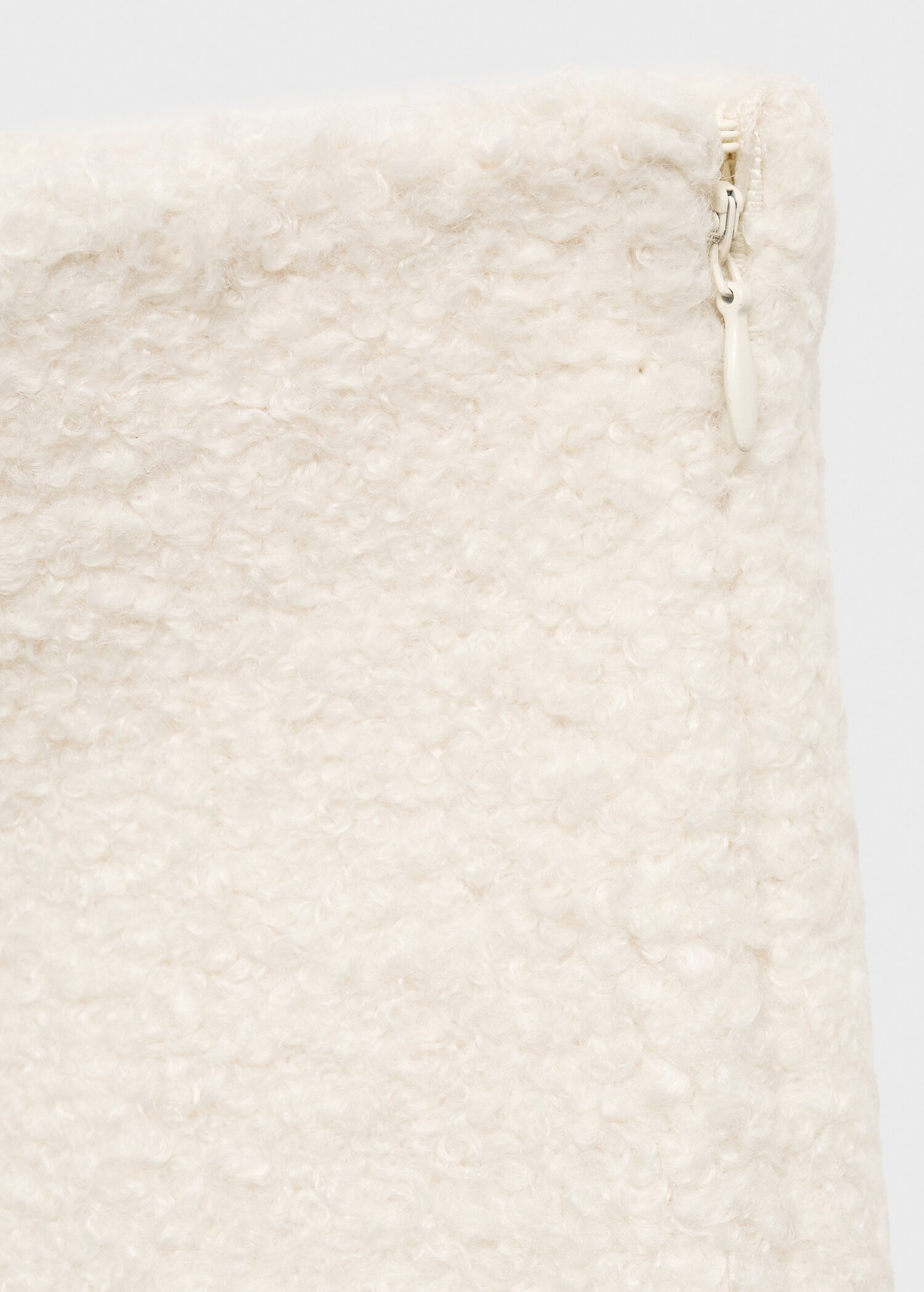 Jupe midi tissu bouclette - Détail de l'article 0