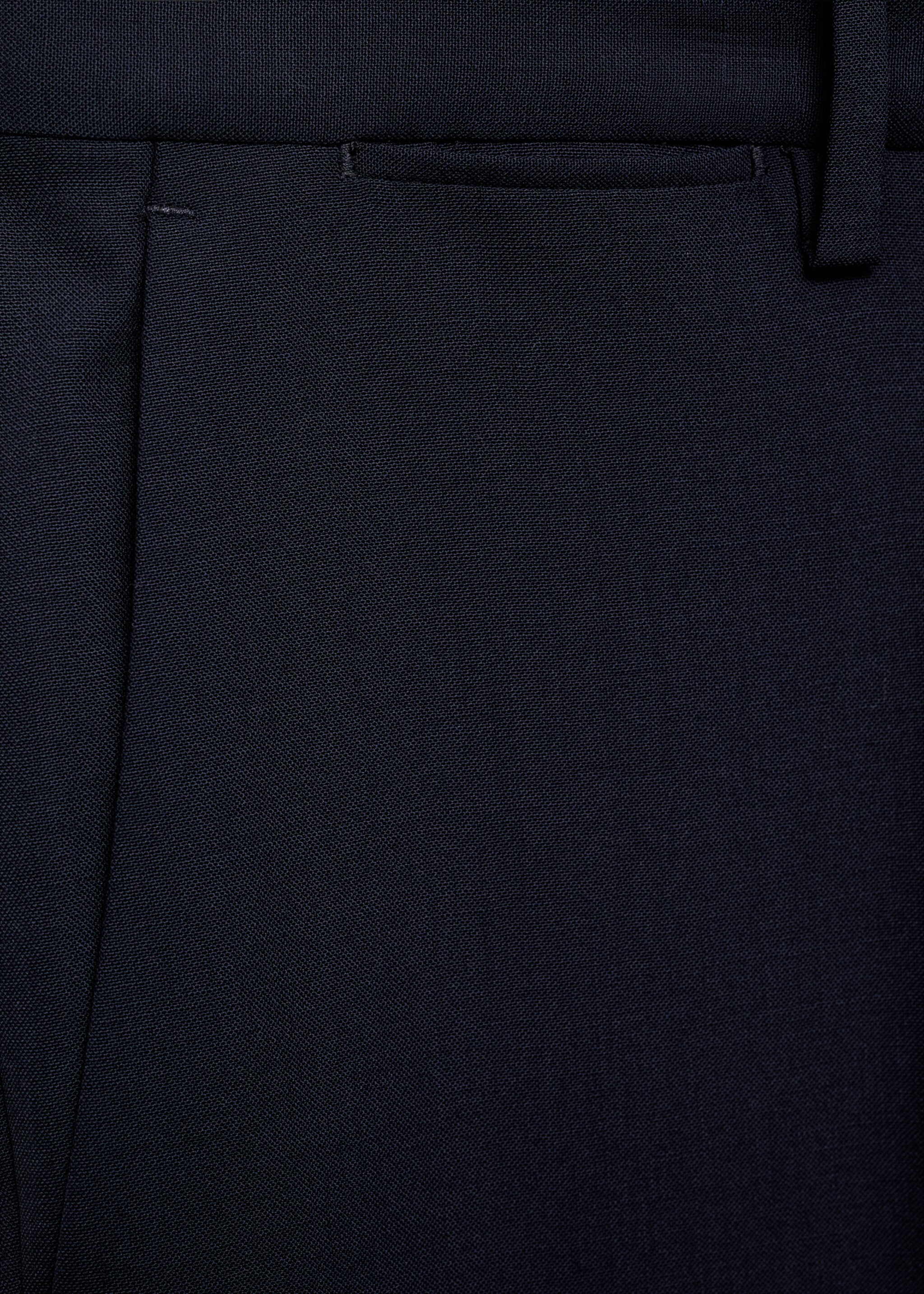 Pantalón traje Turín 100% lana - Detalle del artículo 0, Azul marino oscuro. Ref: 87070614-00.