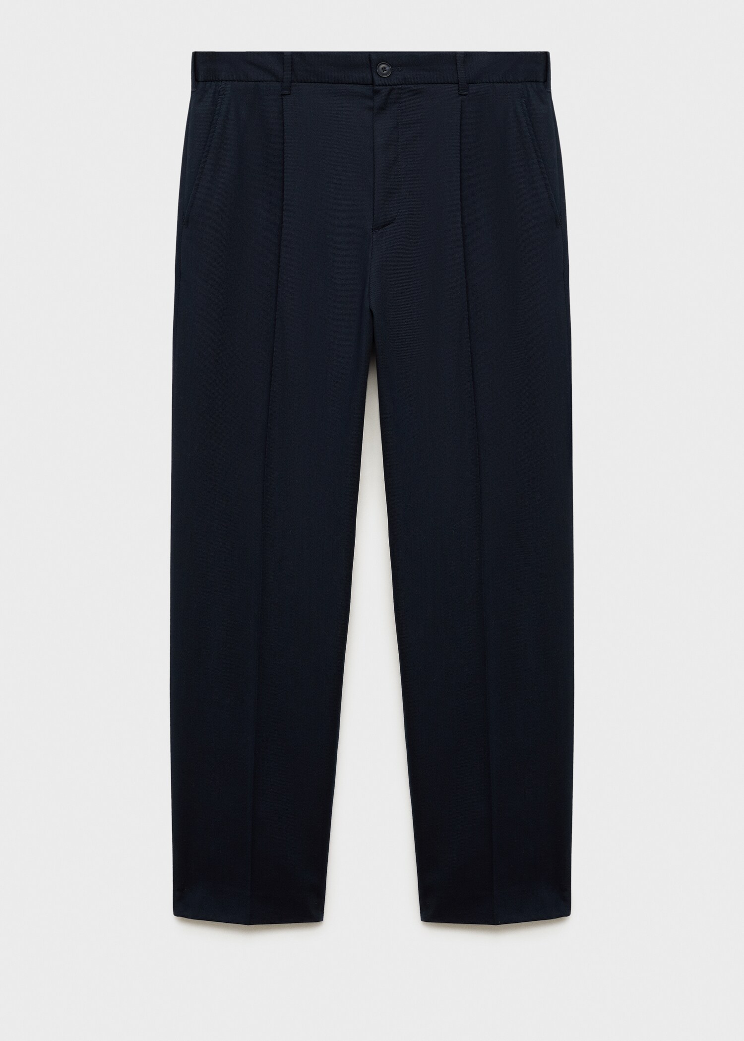 Straight-fit pleated trousers - Article without model