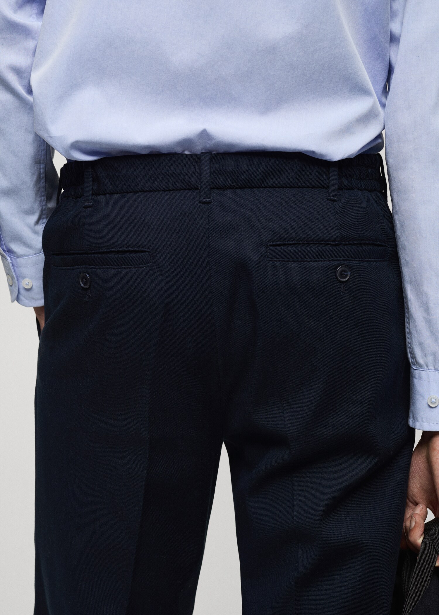 Straight-fit pleated trousers - Details of the article 6