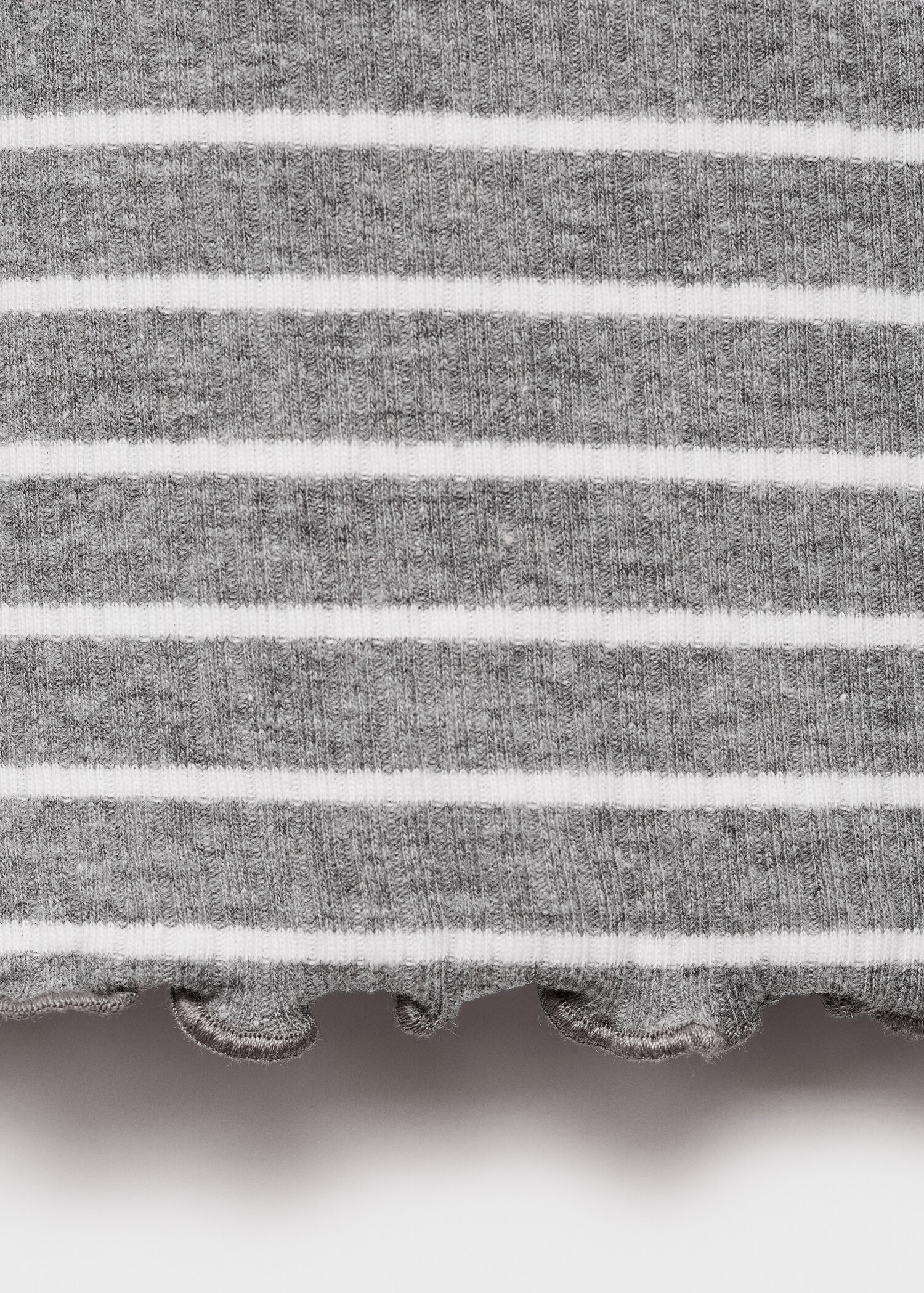 Striped rib T-shirt - Details of the article 0