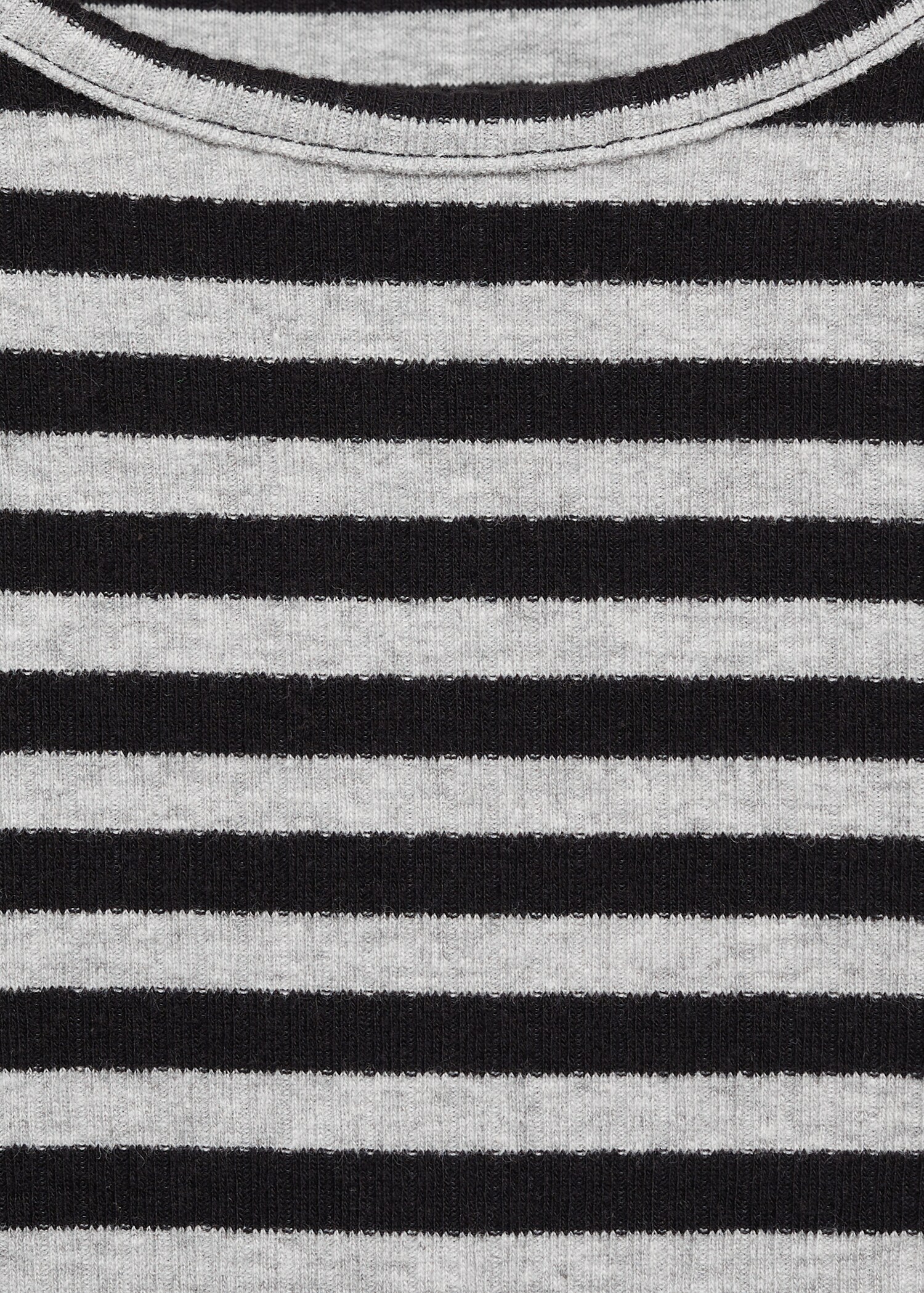 Striped rib T-shirt - Details of the article 0