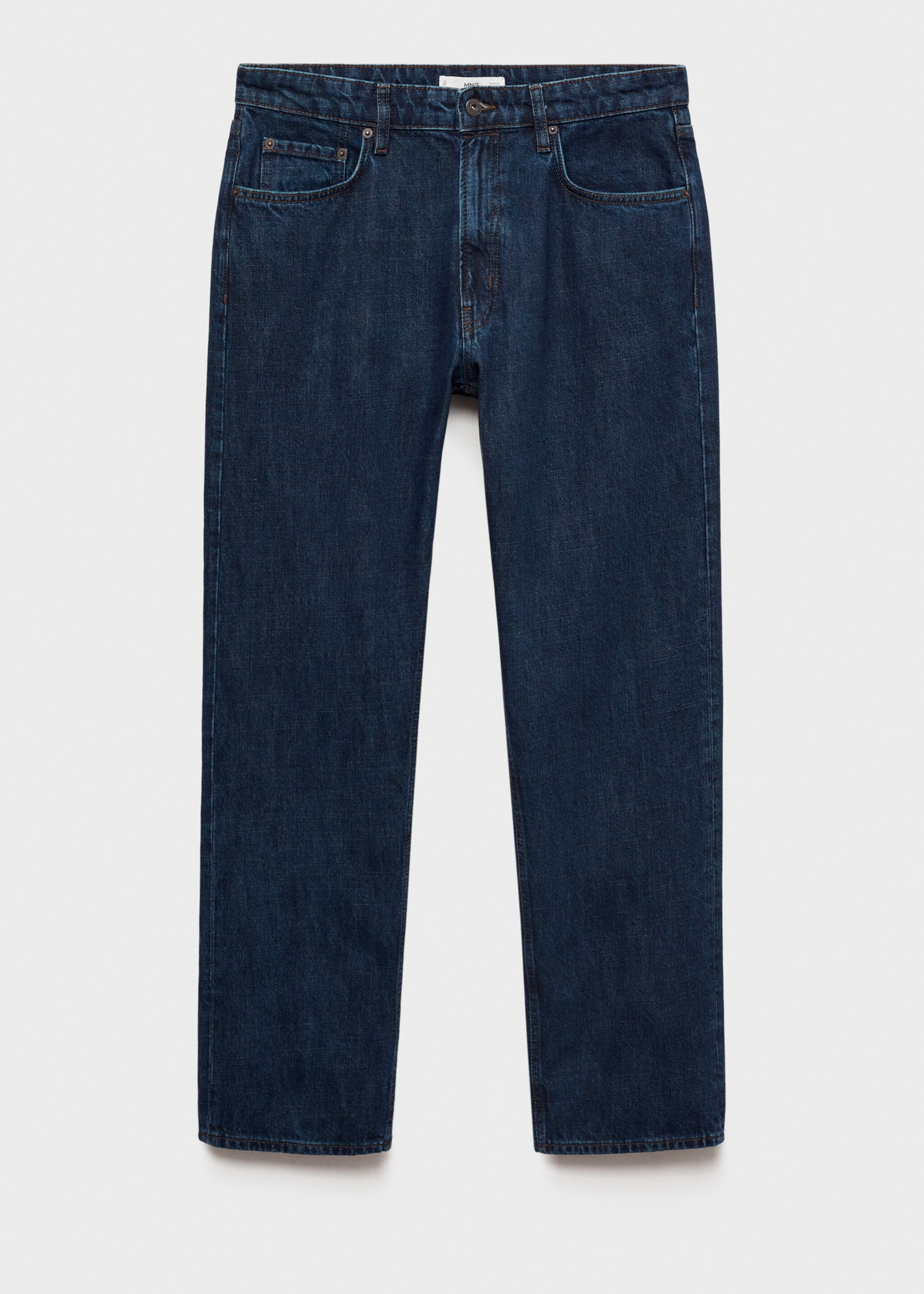 Jean Moby straight-fit délavé foncé - Article sans modèle, Bleu. Ref: 87070618-00.