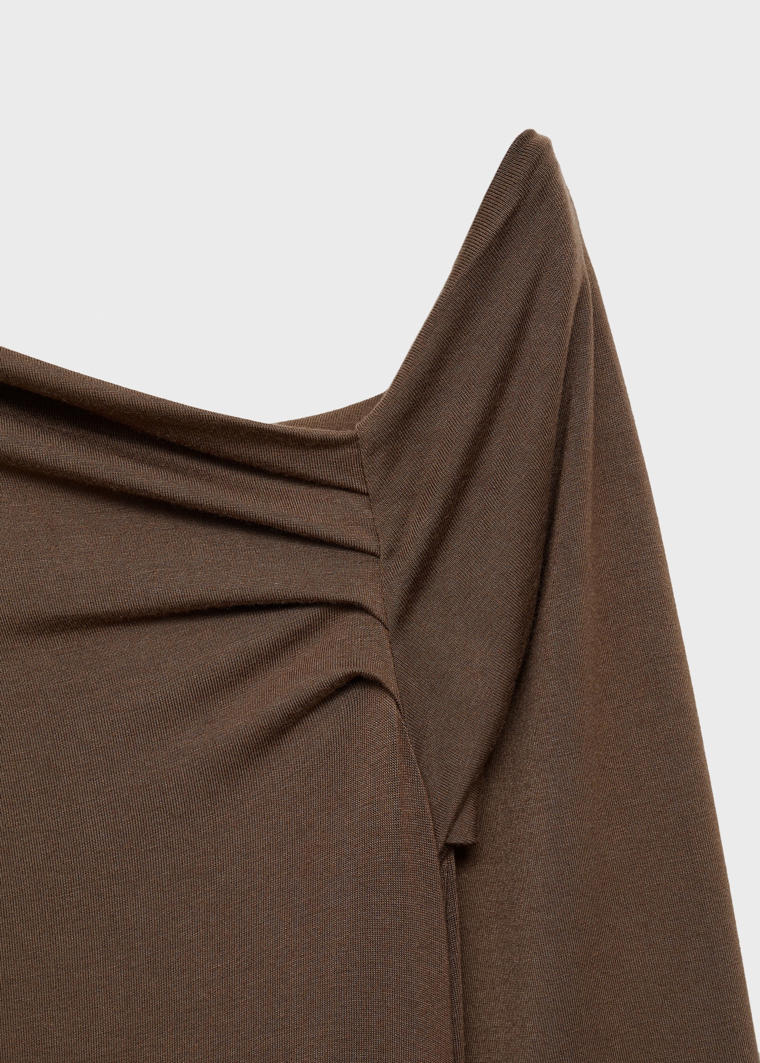 Combined-fabric jumpsuit with belt - Details of the article 0