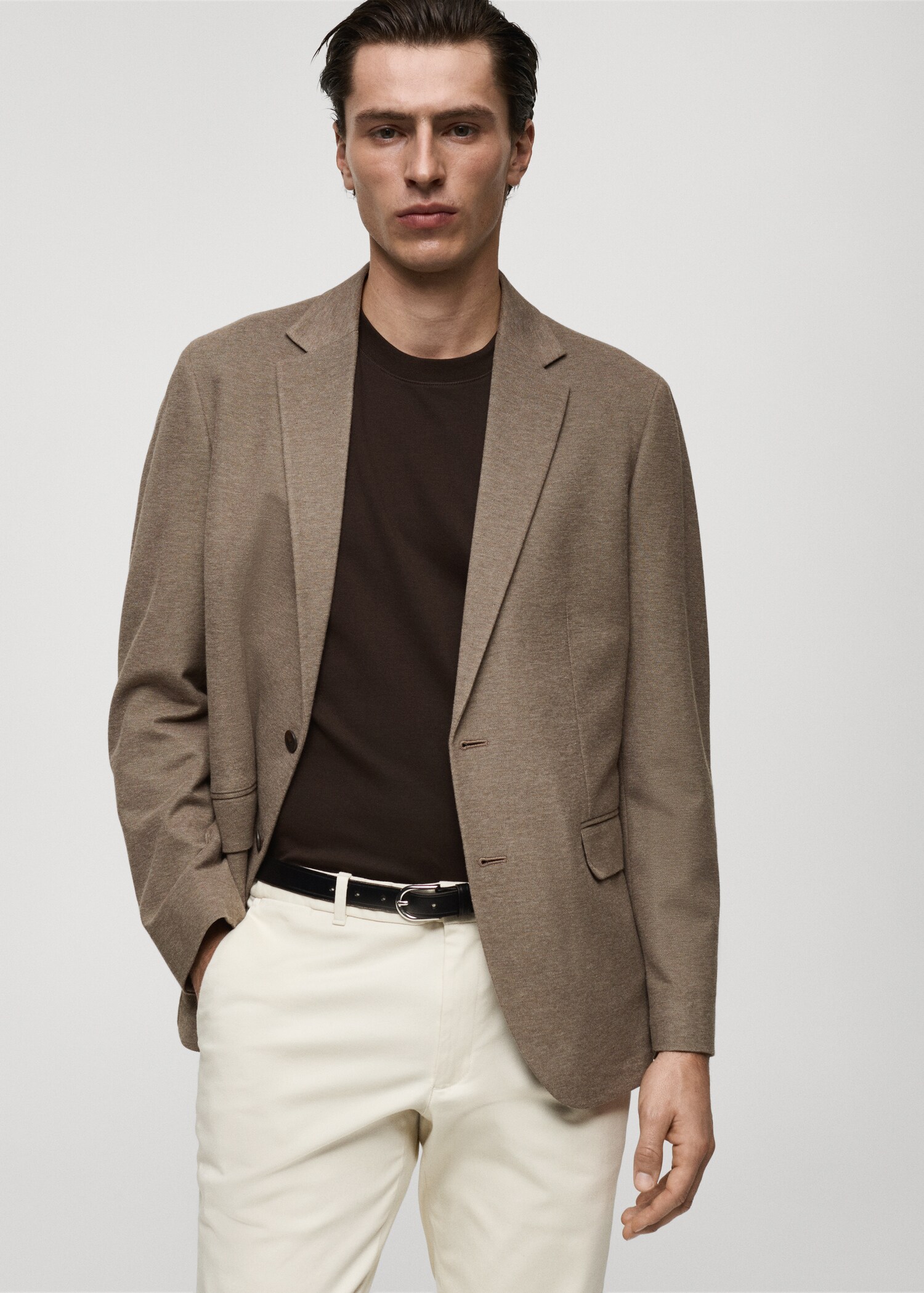 Verner slim-fit cotton jacket - Medium plane