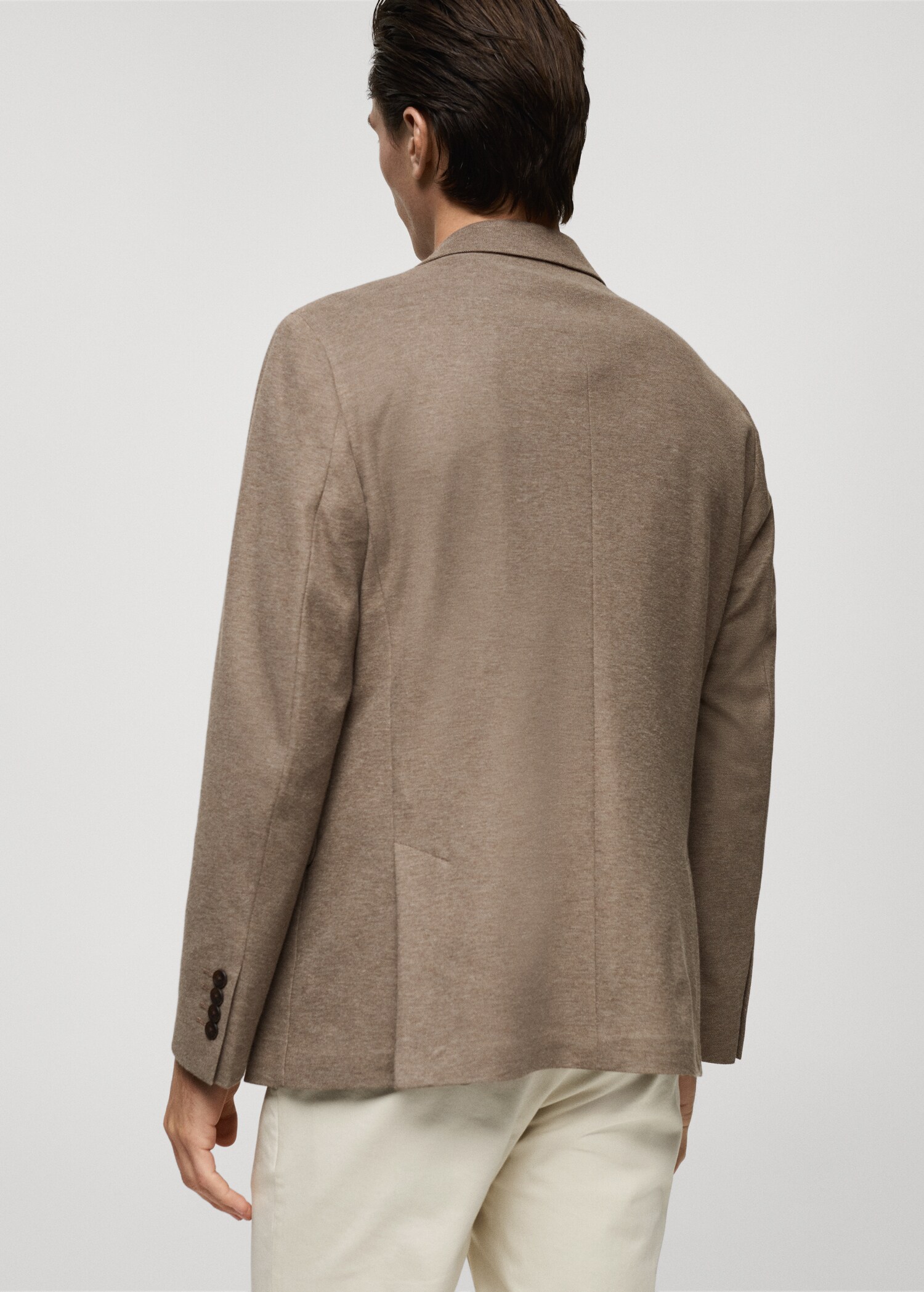 Verner slim-fit cotton jacket - Reverse of the article