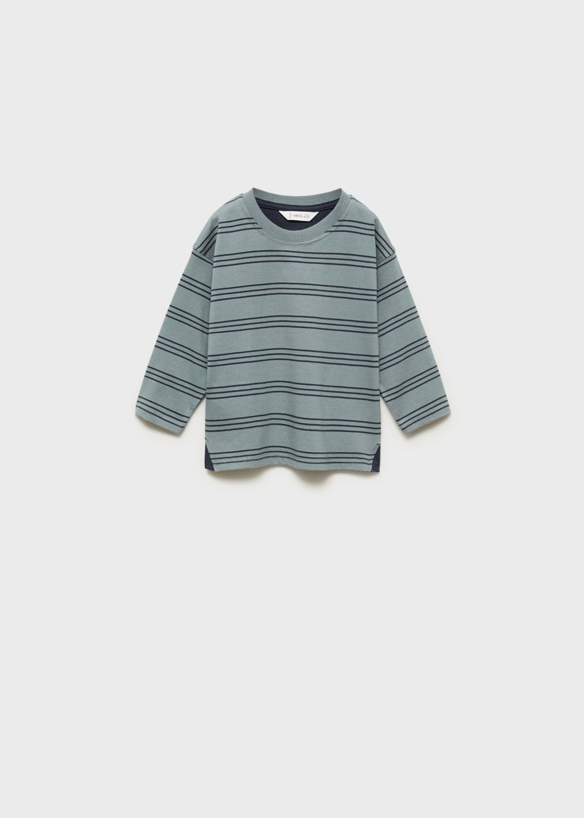 Triple-striped t-shirt - Article without model, Forest Green. Ref: 87070629-00.