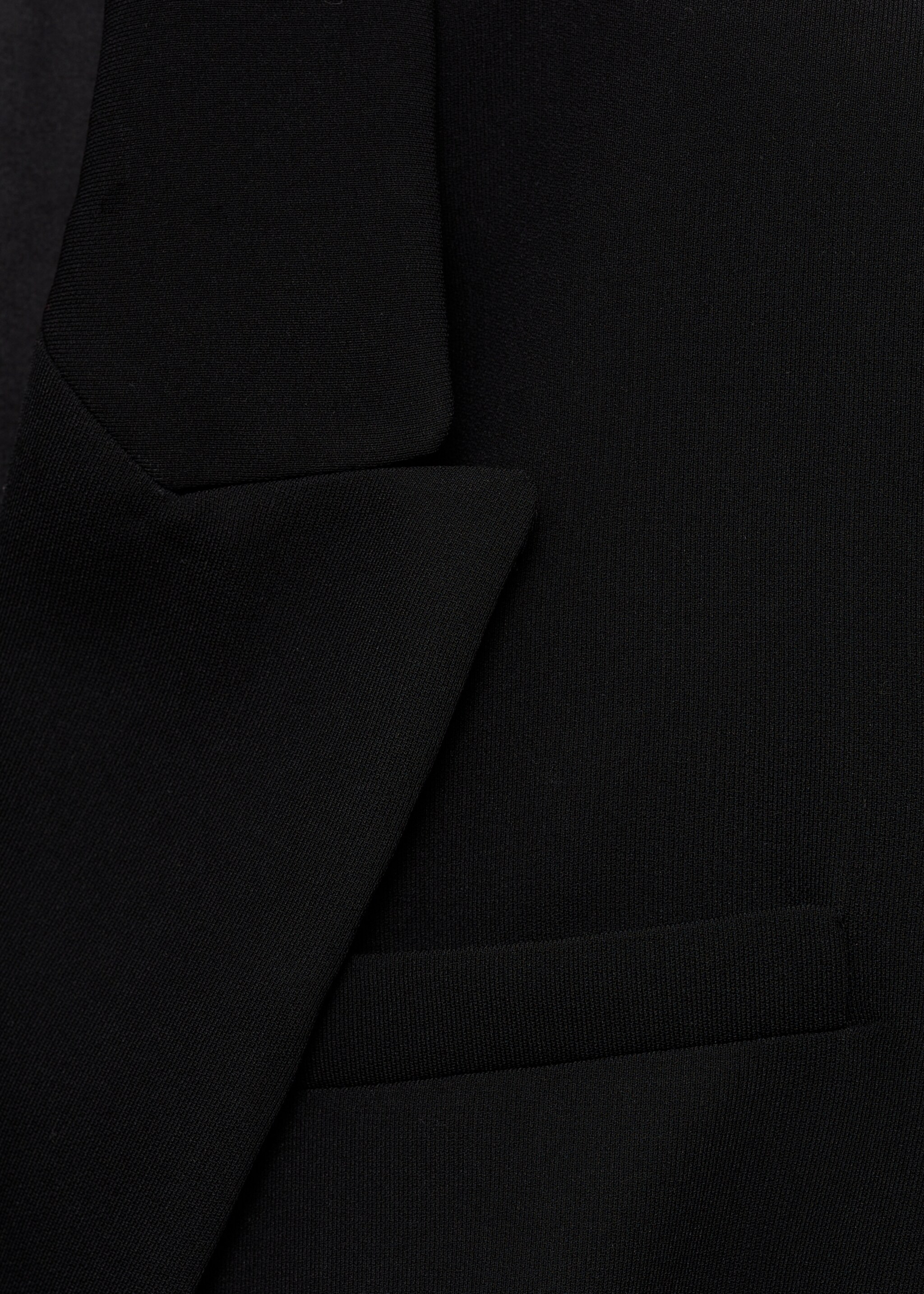 Belted blazer dress - Details of the article 0, Black. Ref: 87070630-00.