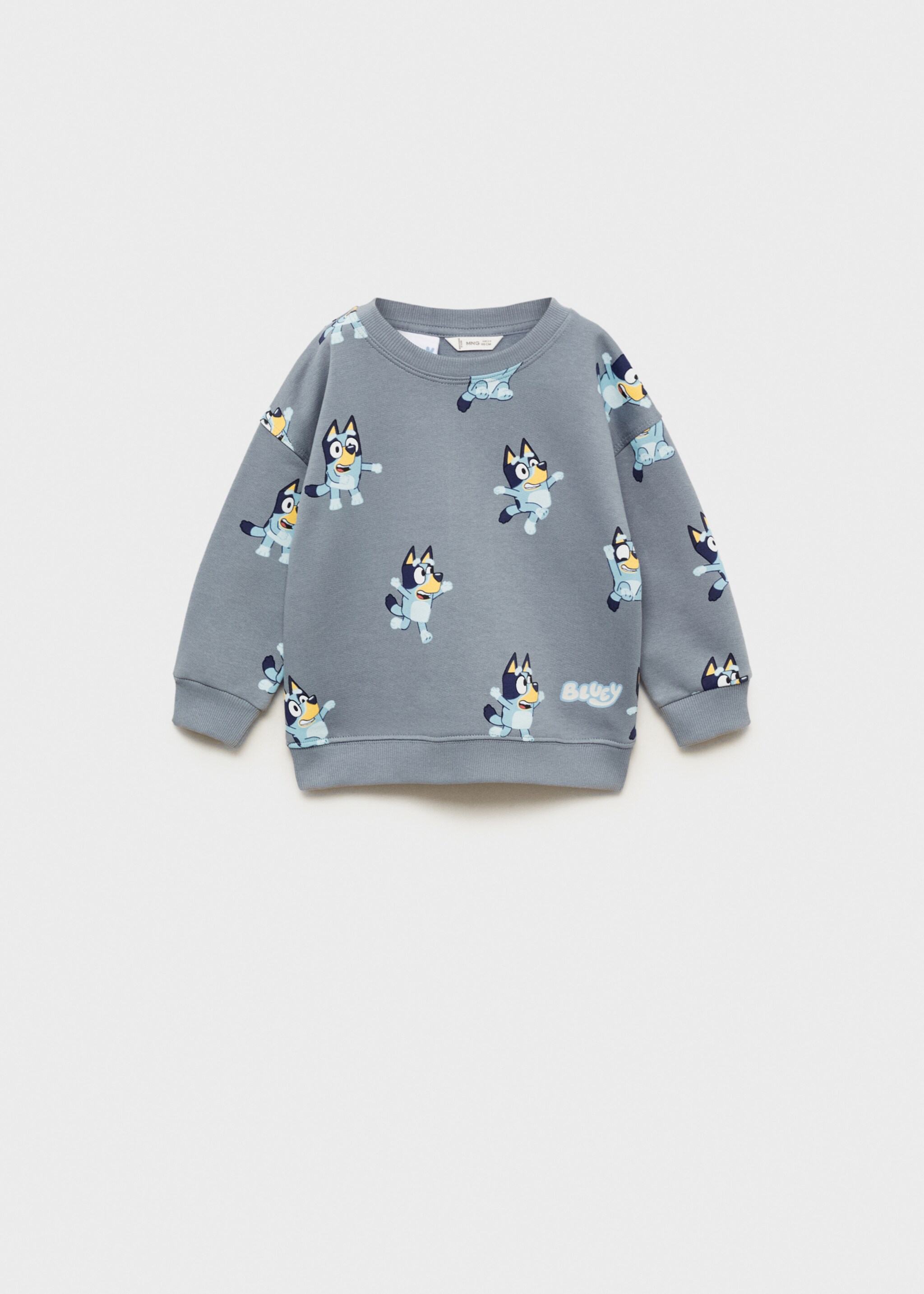 Bluey-print sweatshirt - Article without model, Blue. Ref: 87070631-00.