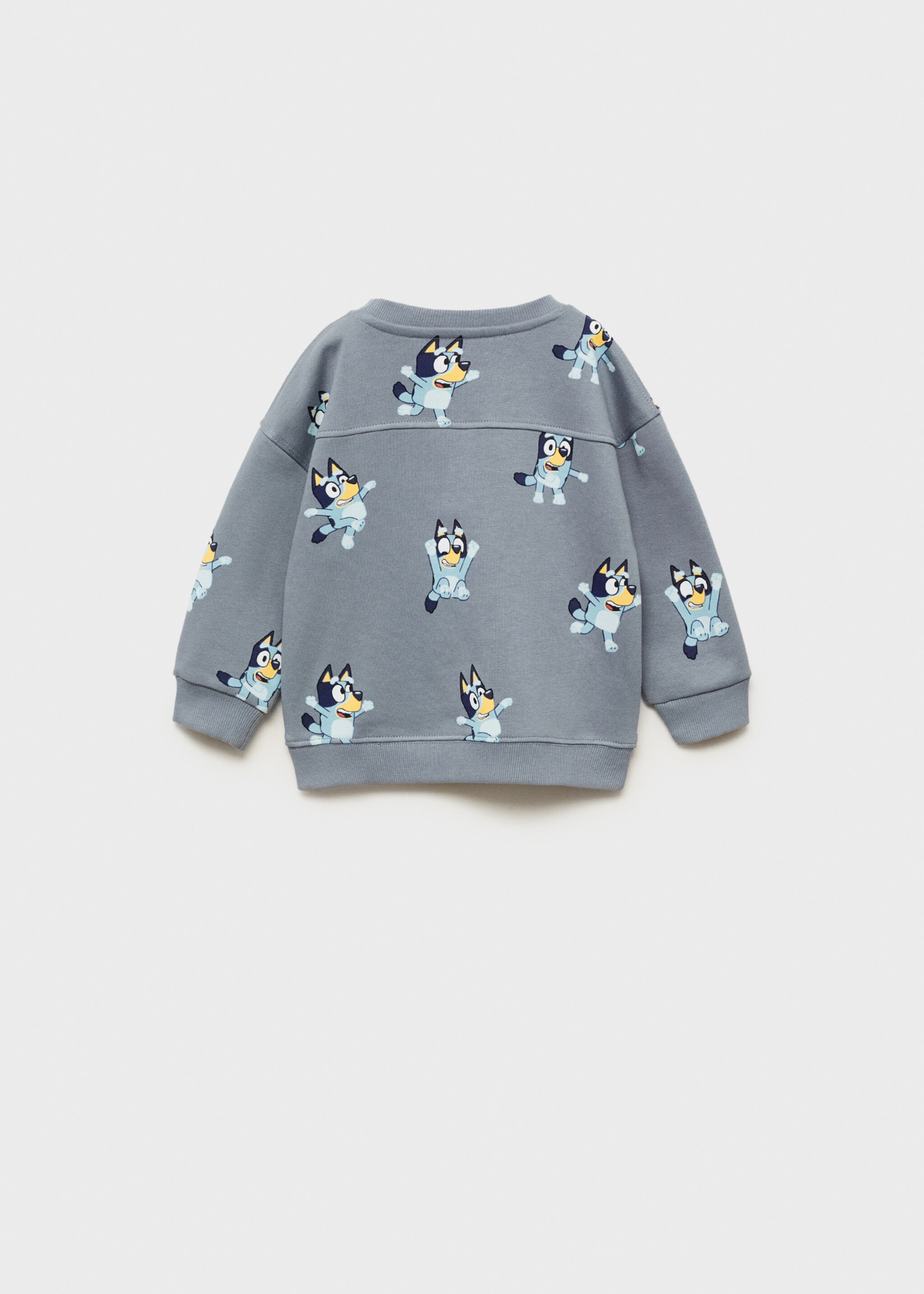 Bluey-print sweatshirt - Reverse of the article, Blue. Ref: 87070631-00.