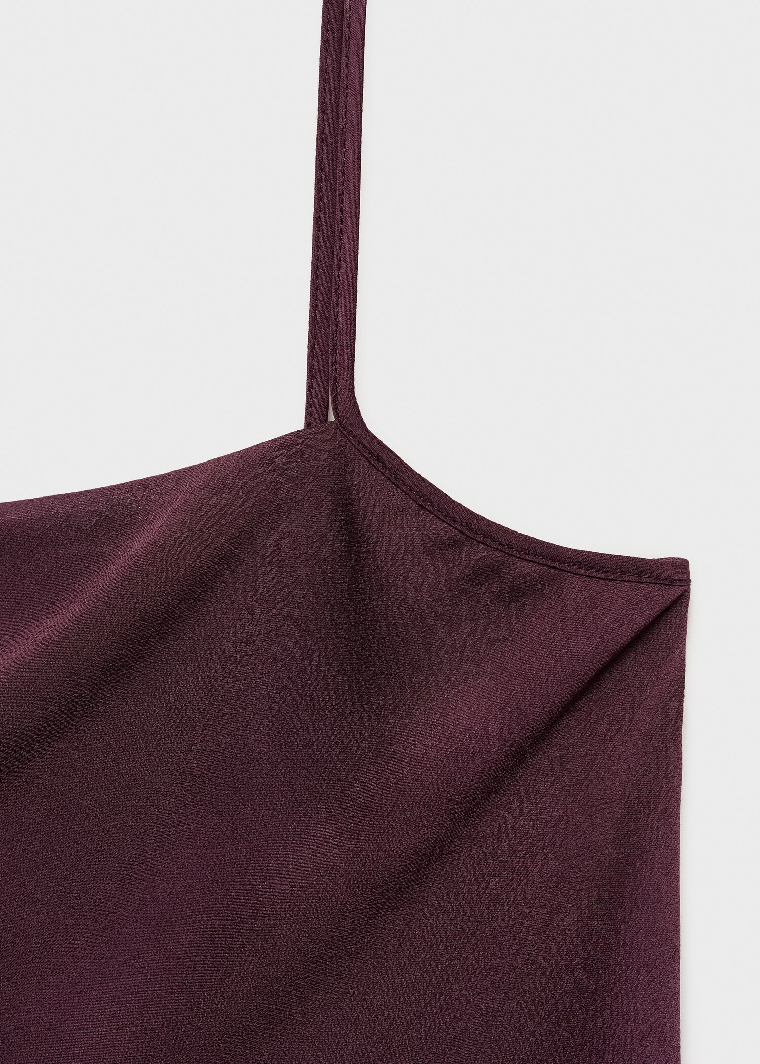 Satin top with thin straps - Details of the article 8