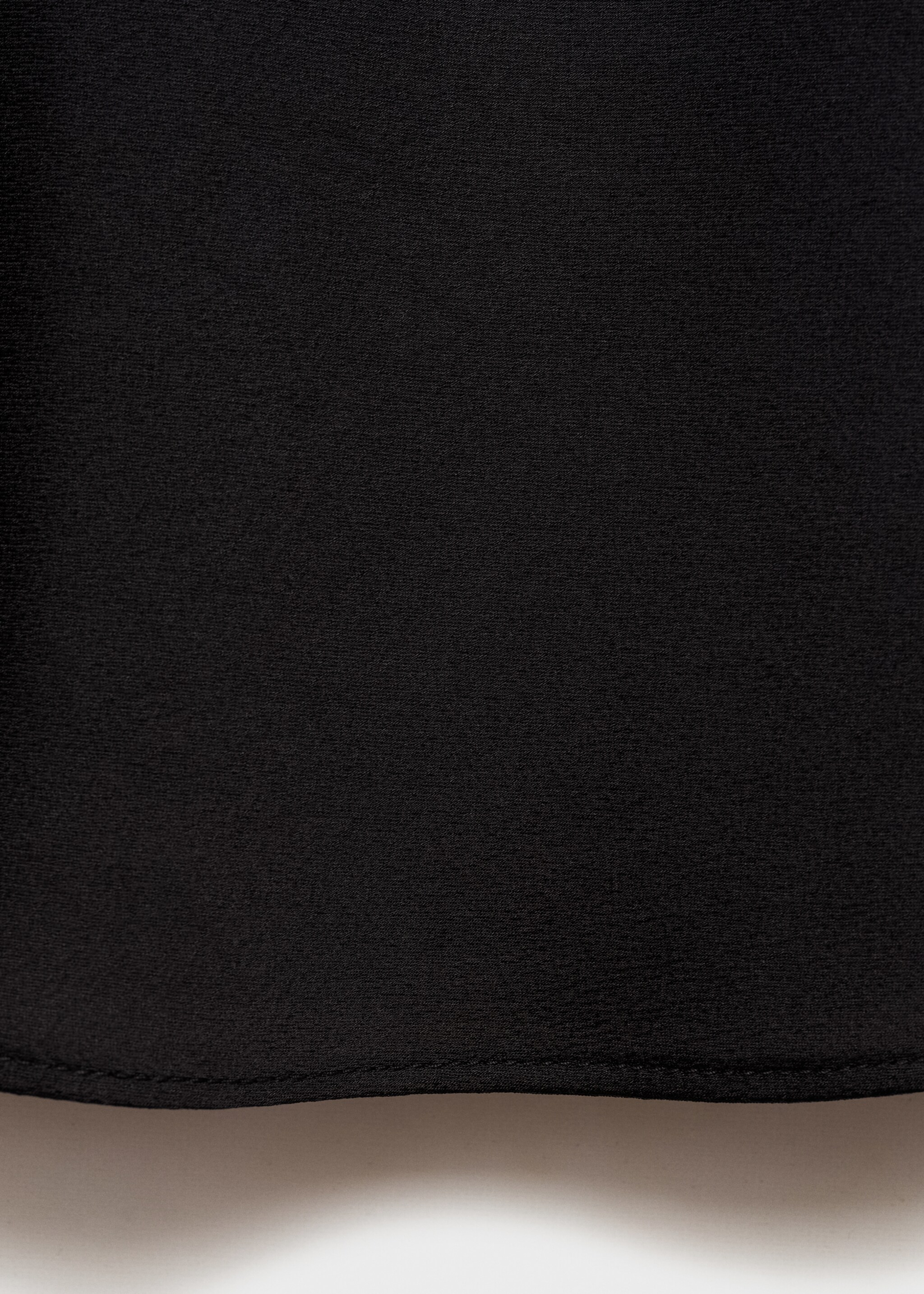 Satin top with thin straps - Details of the article 0, Black. Ref: 87070633-00.