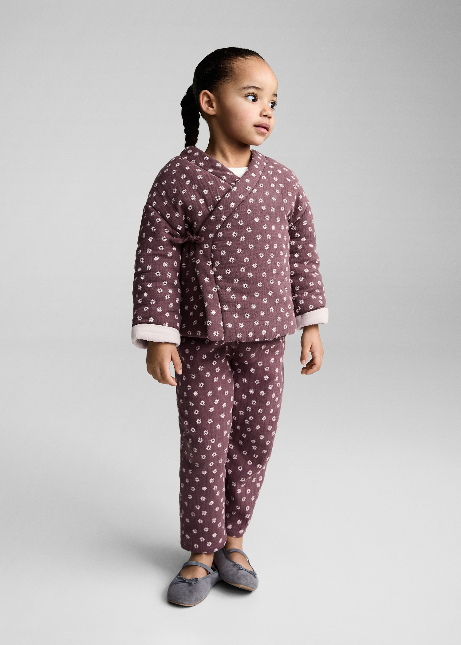 Printed cotton trousers - Medium plane