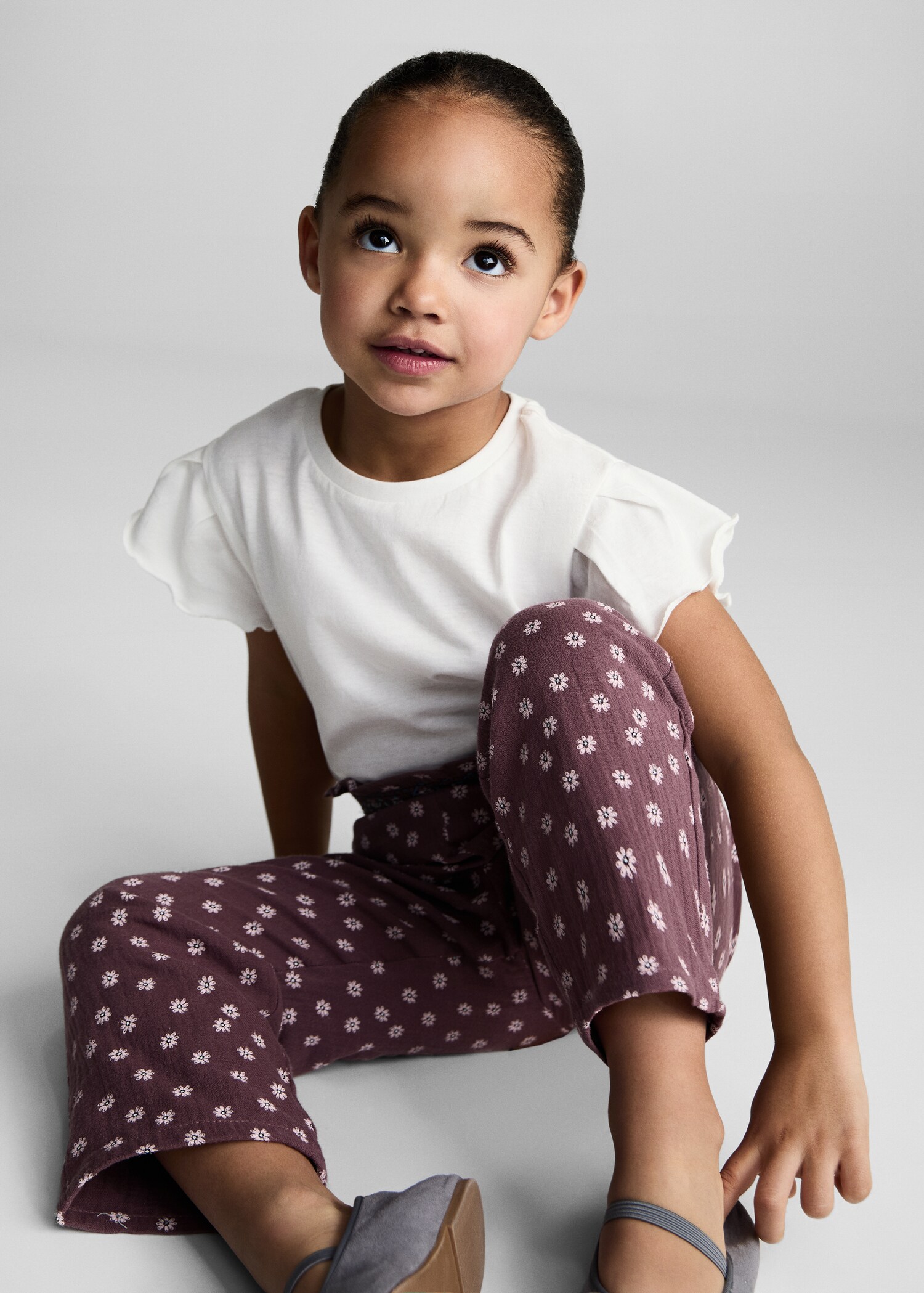 Printed cotton trousers - Details of the article 1