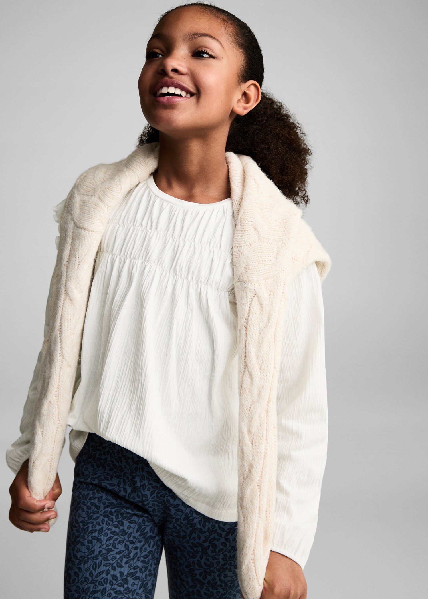 Utsvängda tryckta leggins - Bild av mittparti