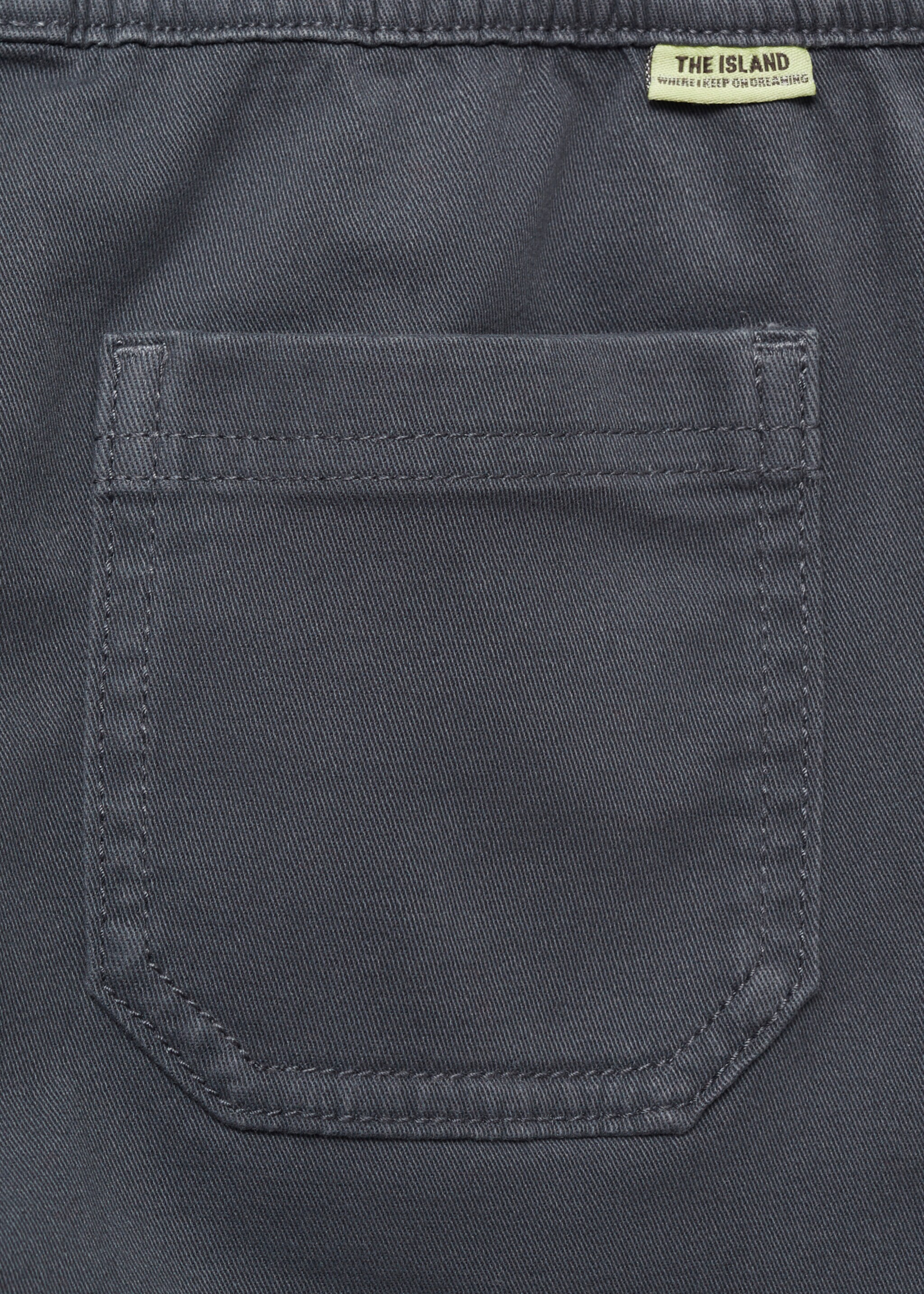 Elastic waist trousers - Details of the article 0, Charcoal. Ref: 87070641-00.