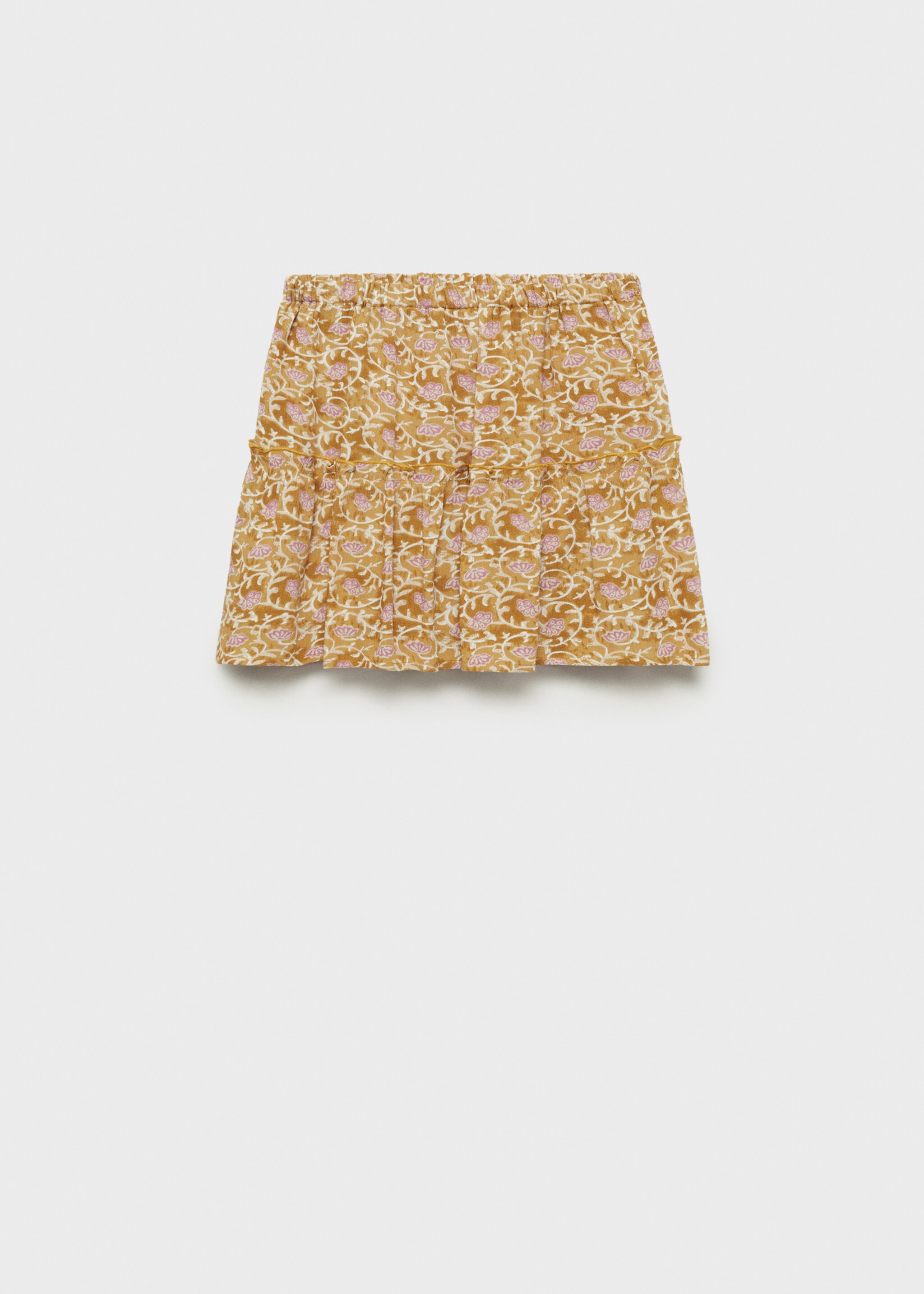 Short flared skirt - Article without model, Ochre. Ref: 87070646-00.