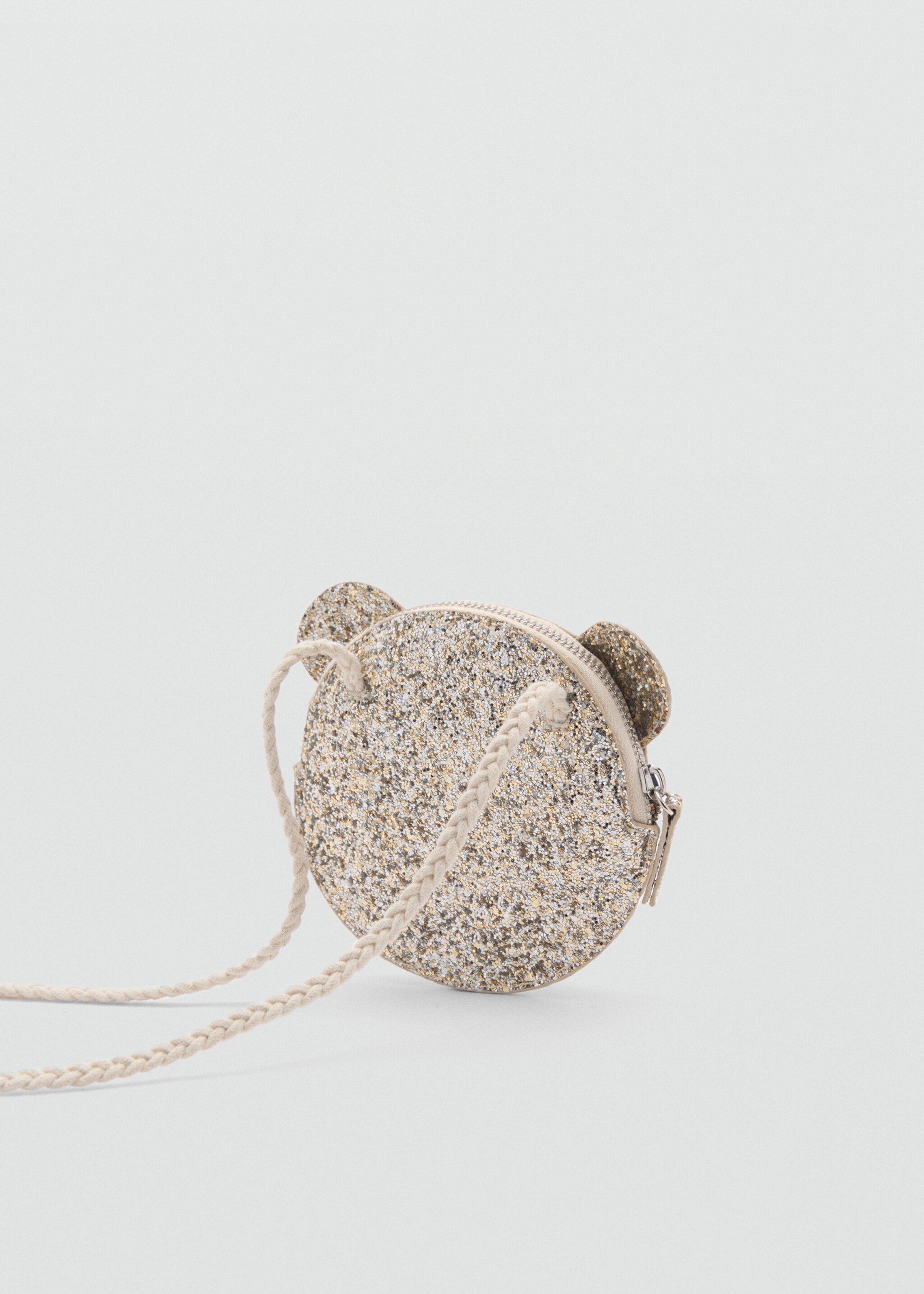 Glitter bear bag - Details of the article 1, Gold. Ref: 87070647-00.