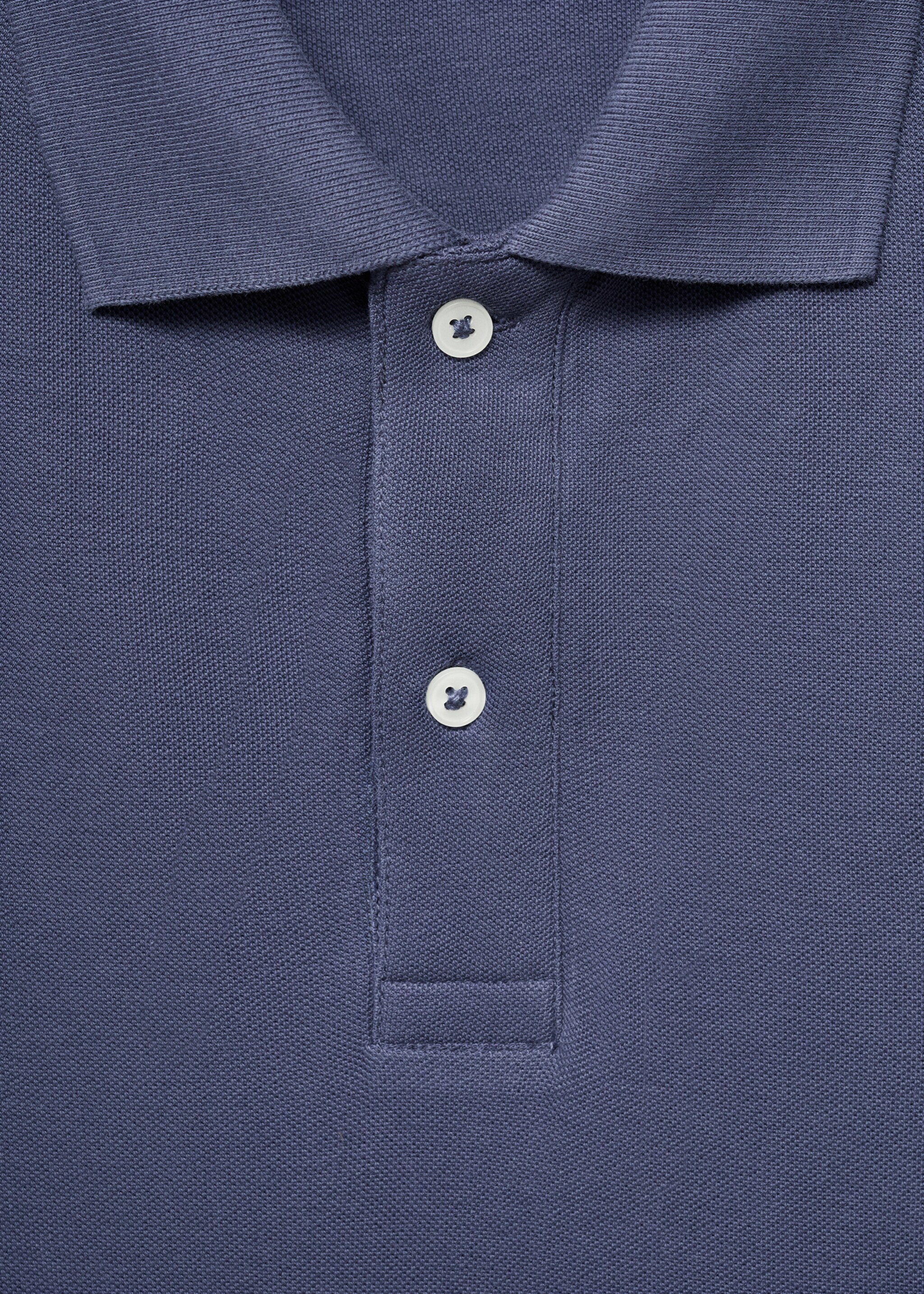 100% cotton regular fit polo shirt - Details of the article 8, China Blue. Ref: 87070655-00.