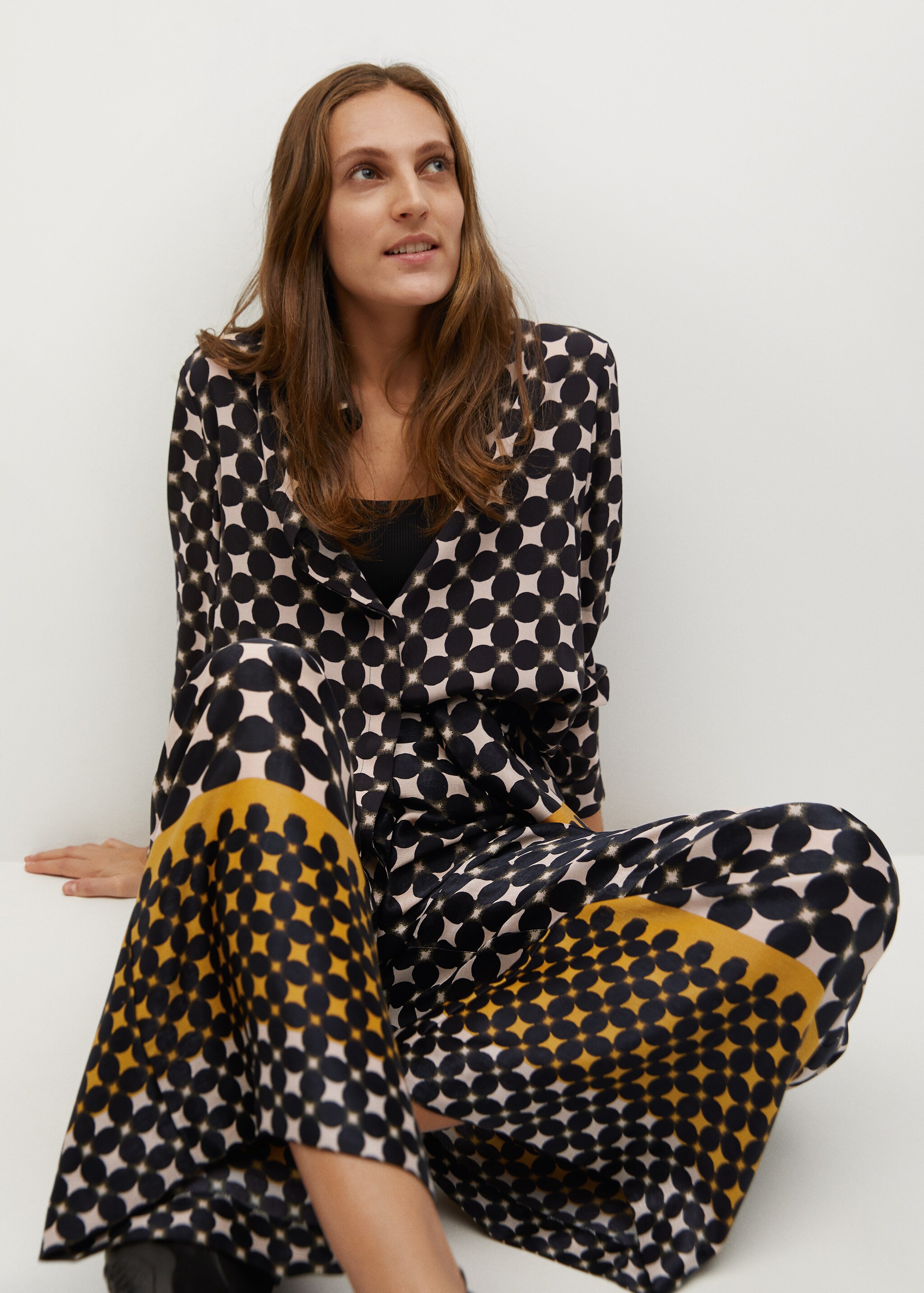 Geometric print trousers - Details of the article 1
