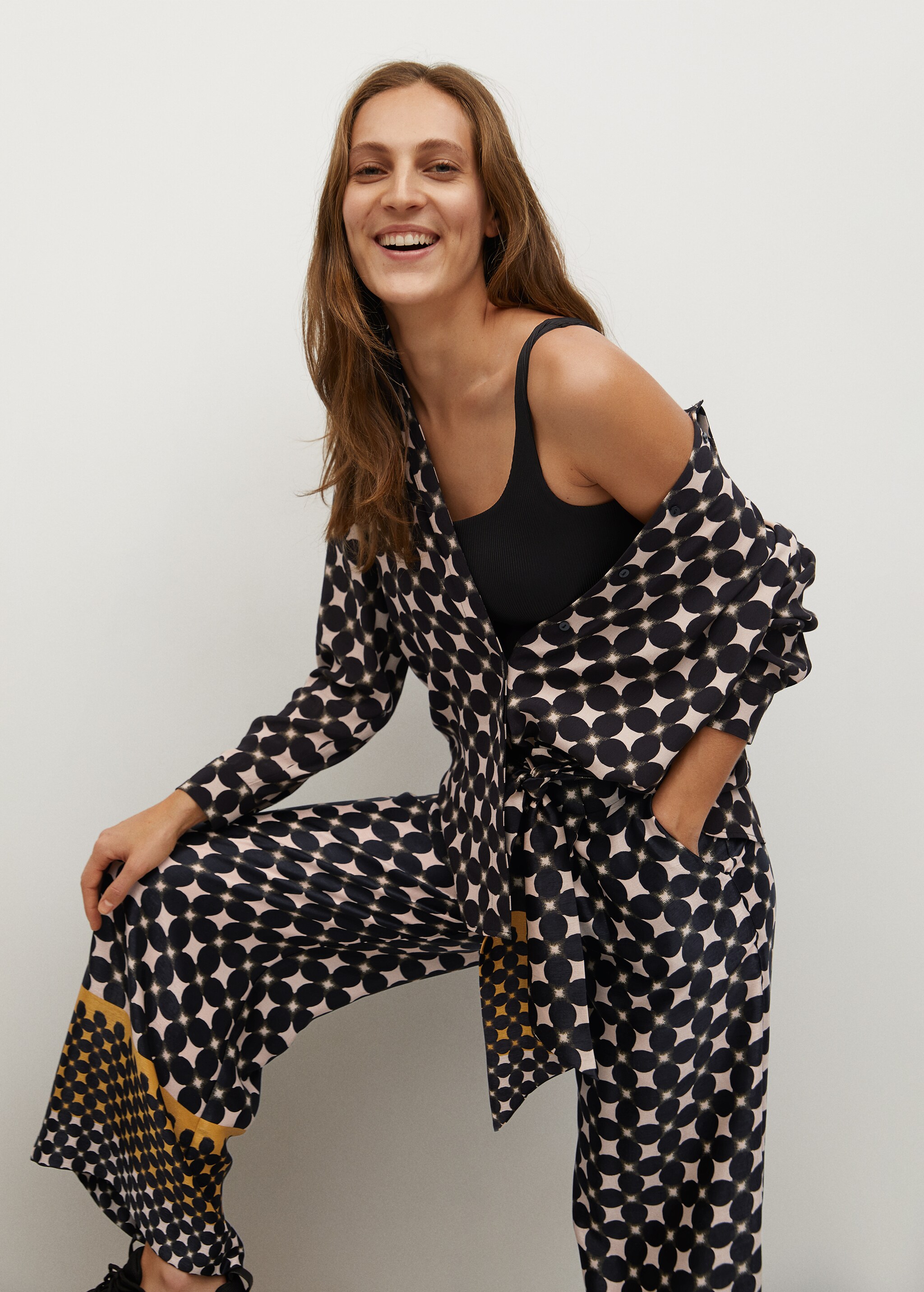 Geometric print trousers - Details of the article 2