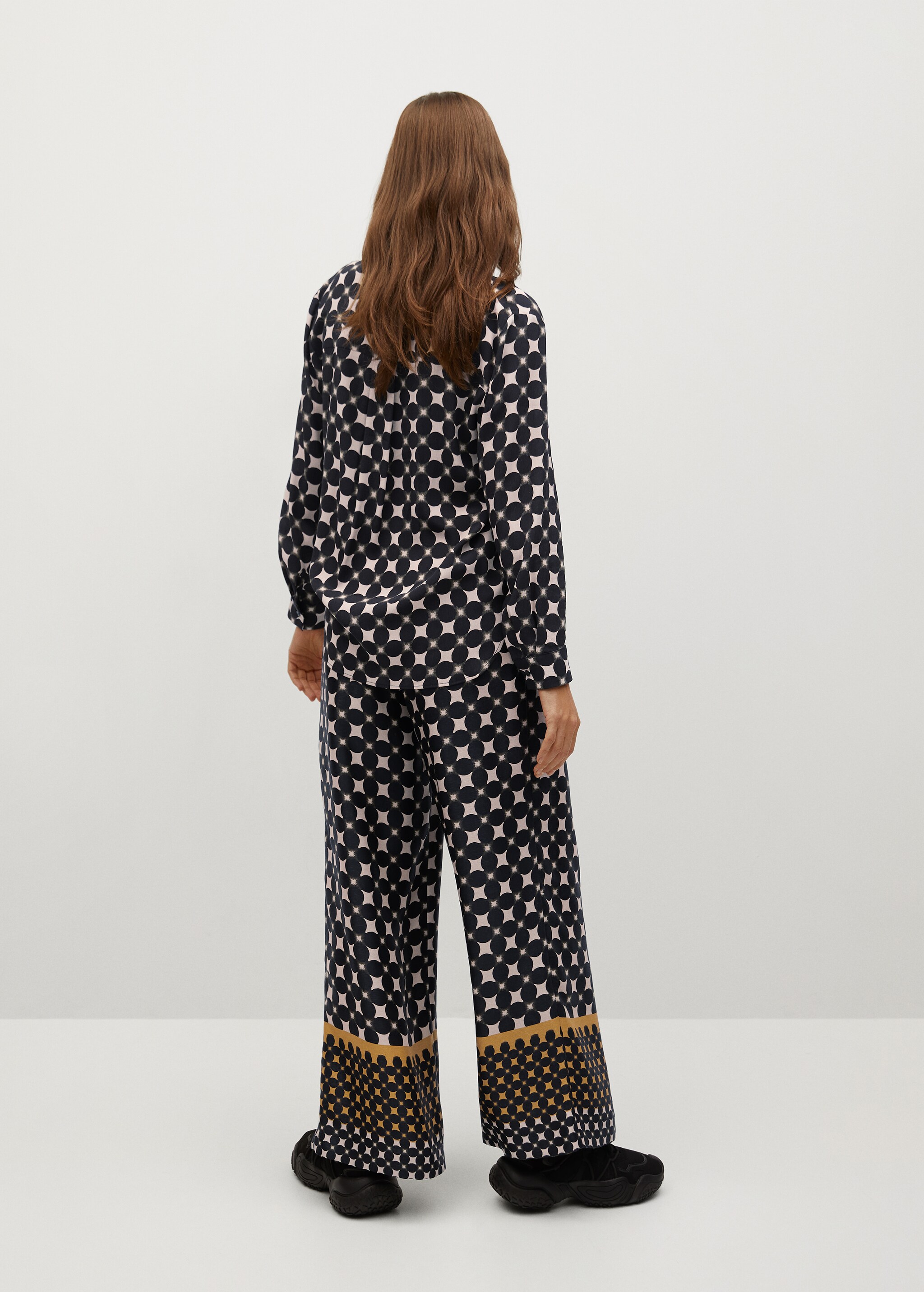 Geometric print trousers - Reverse of the article