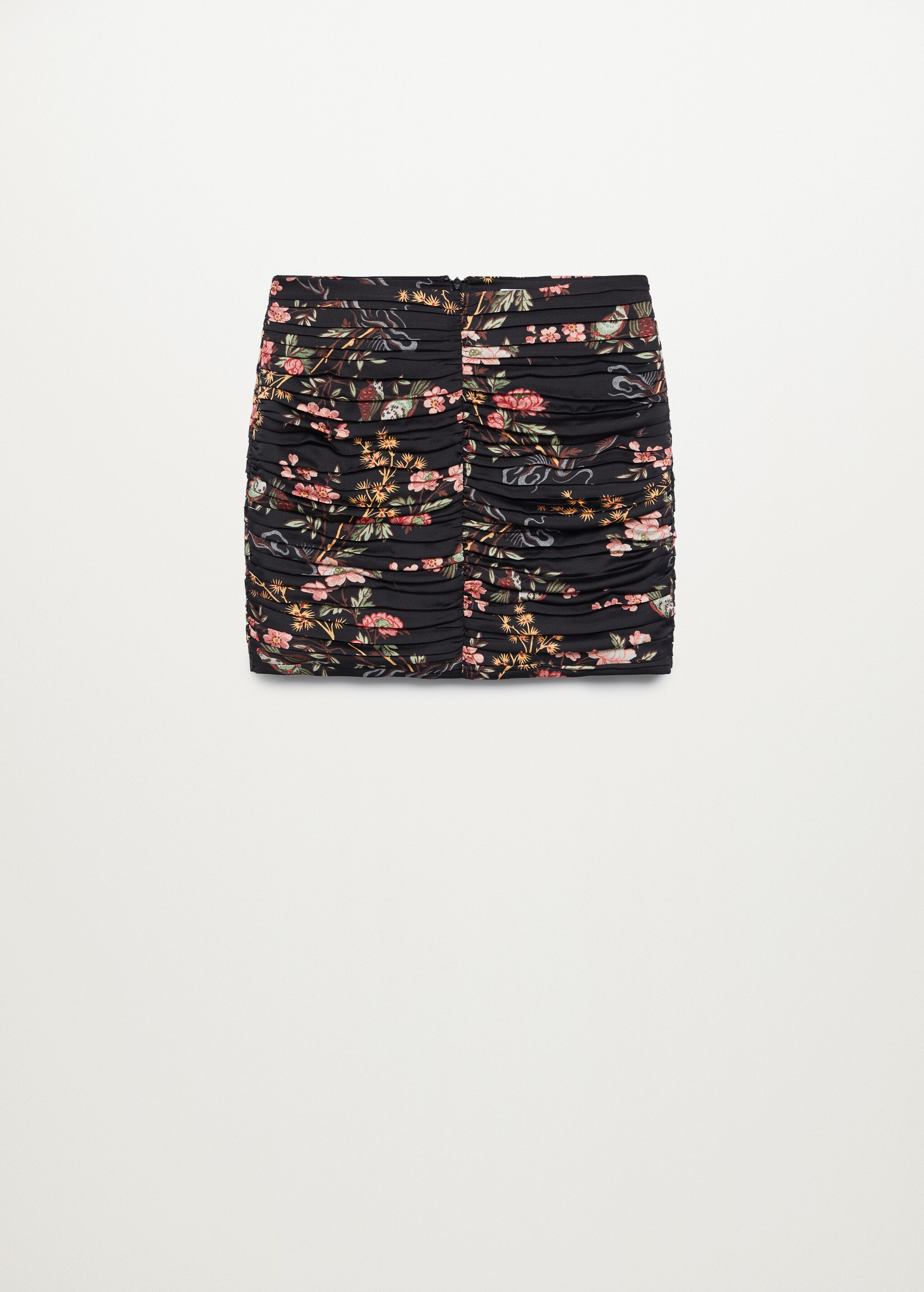 Minifalda estampada fruncida - Artículo sin modelo