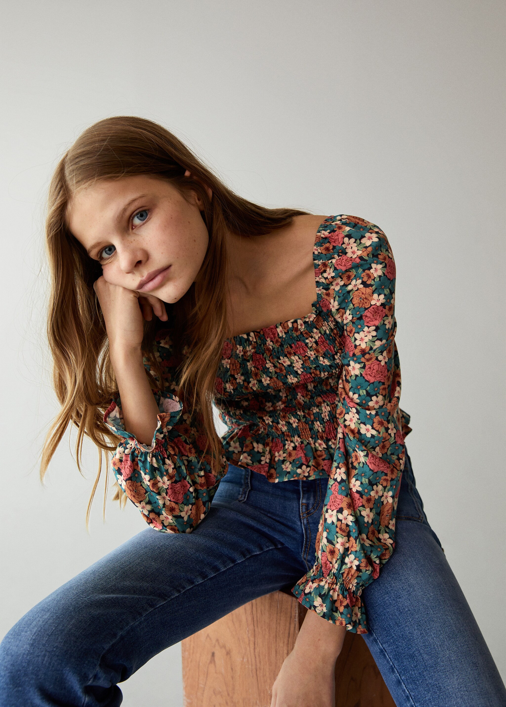 Floral print blouse - Medium plane
