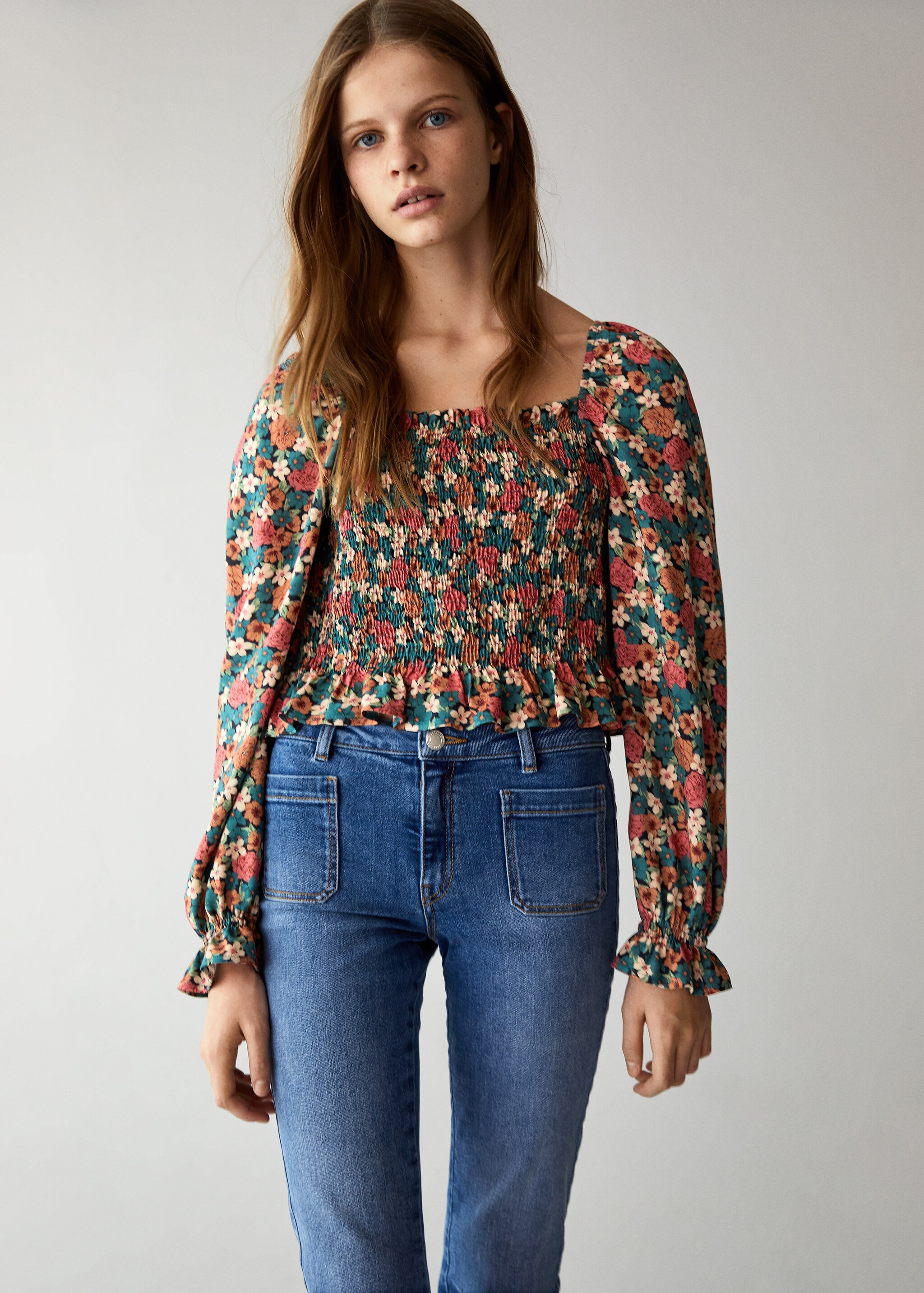 Floral print blouse - Details of the article 2