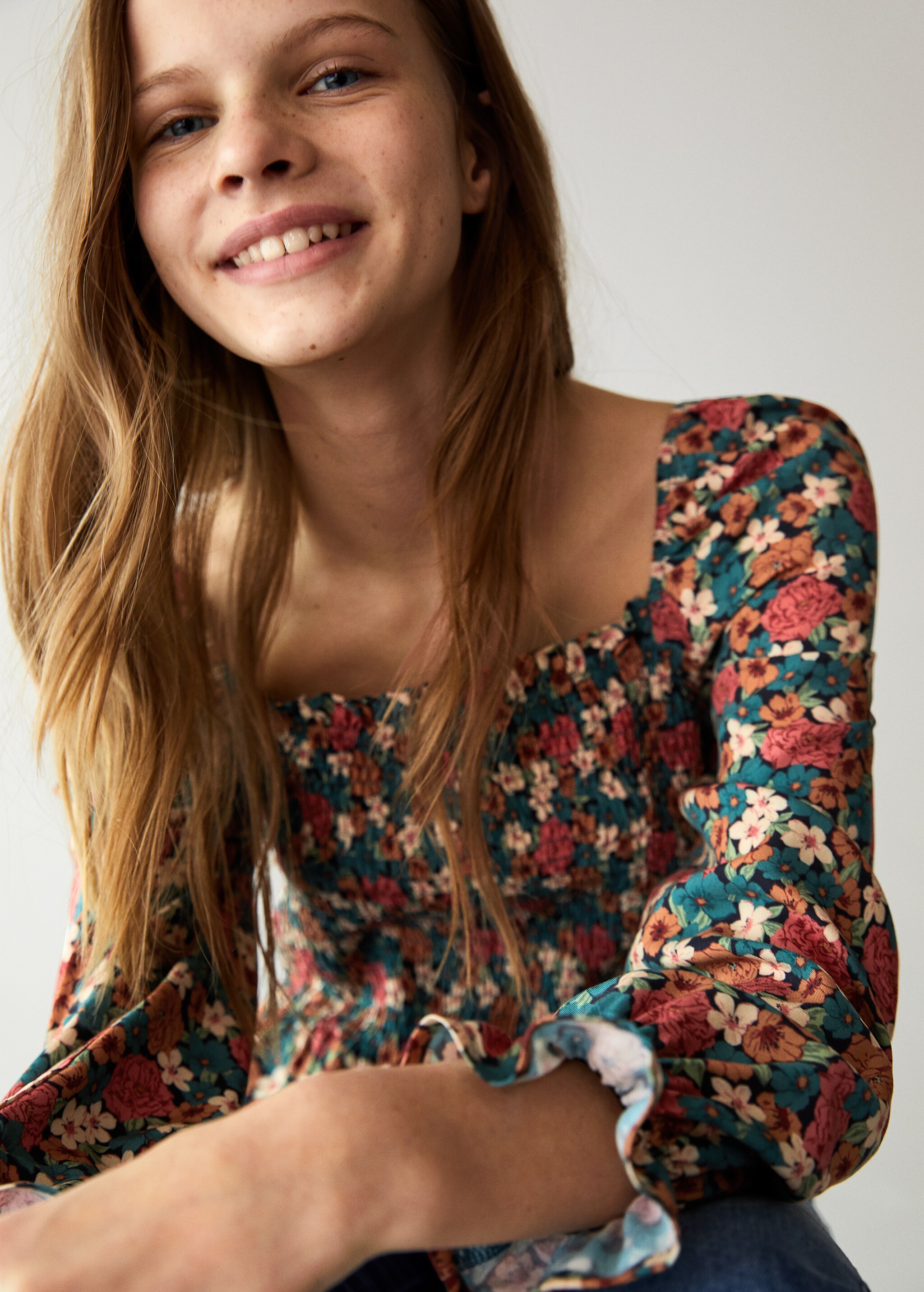 Floral print blouse - Details of the article 3