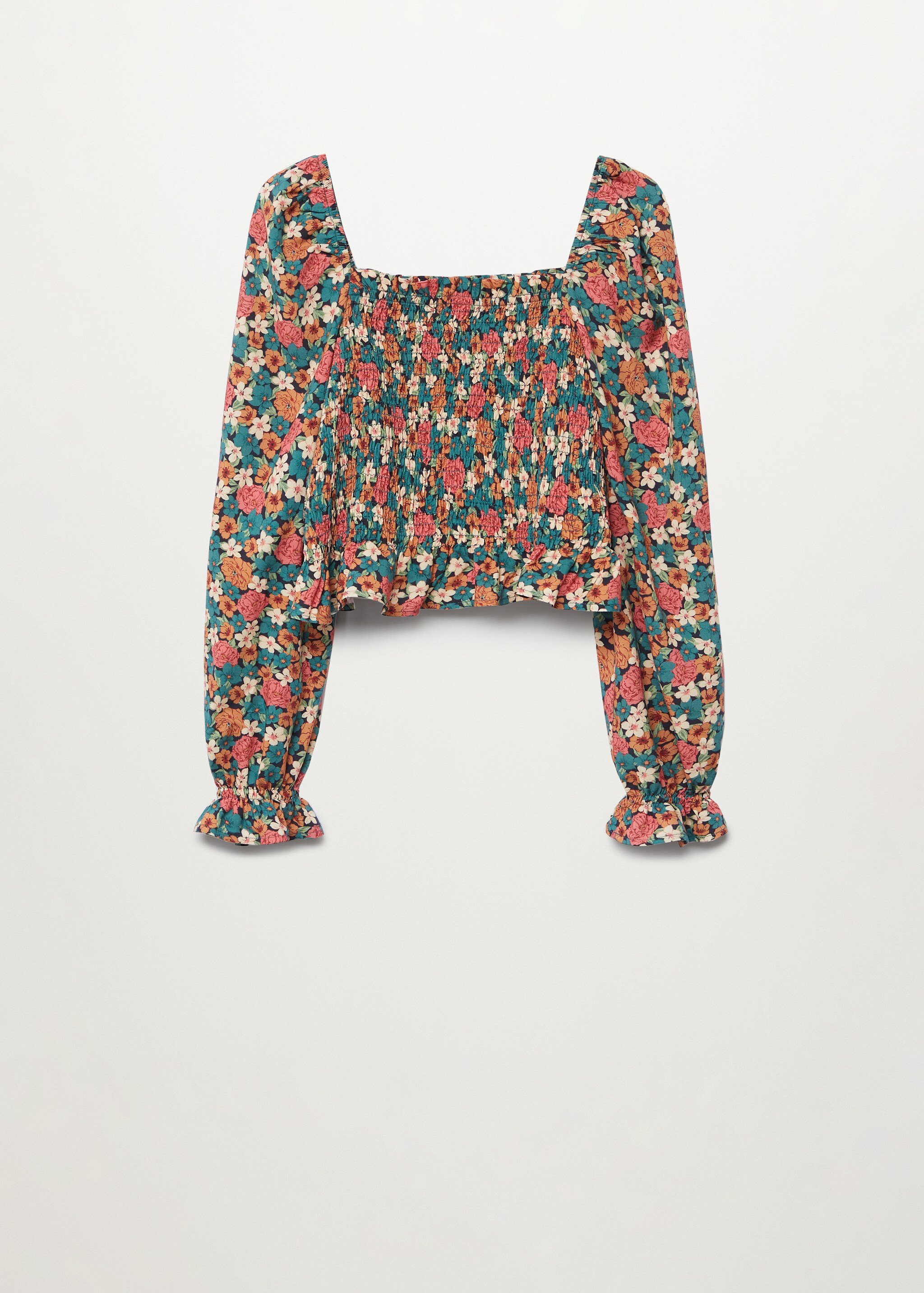 Floral print blouse - Reverse of the article