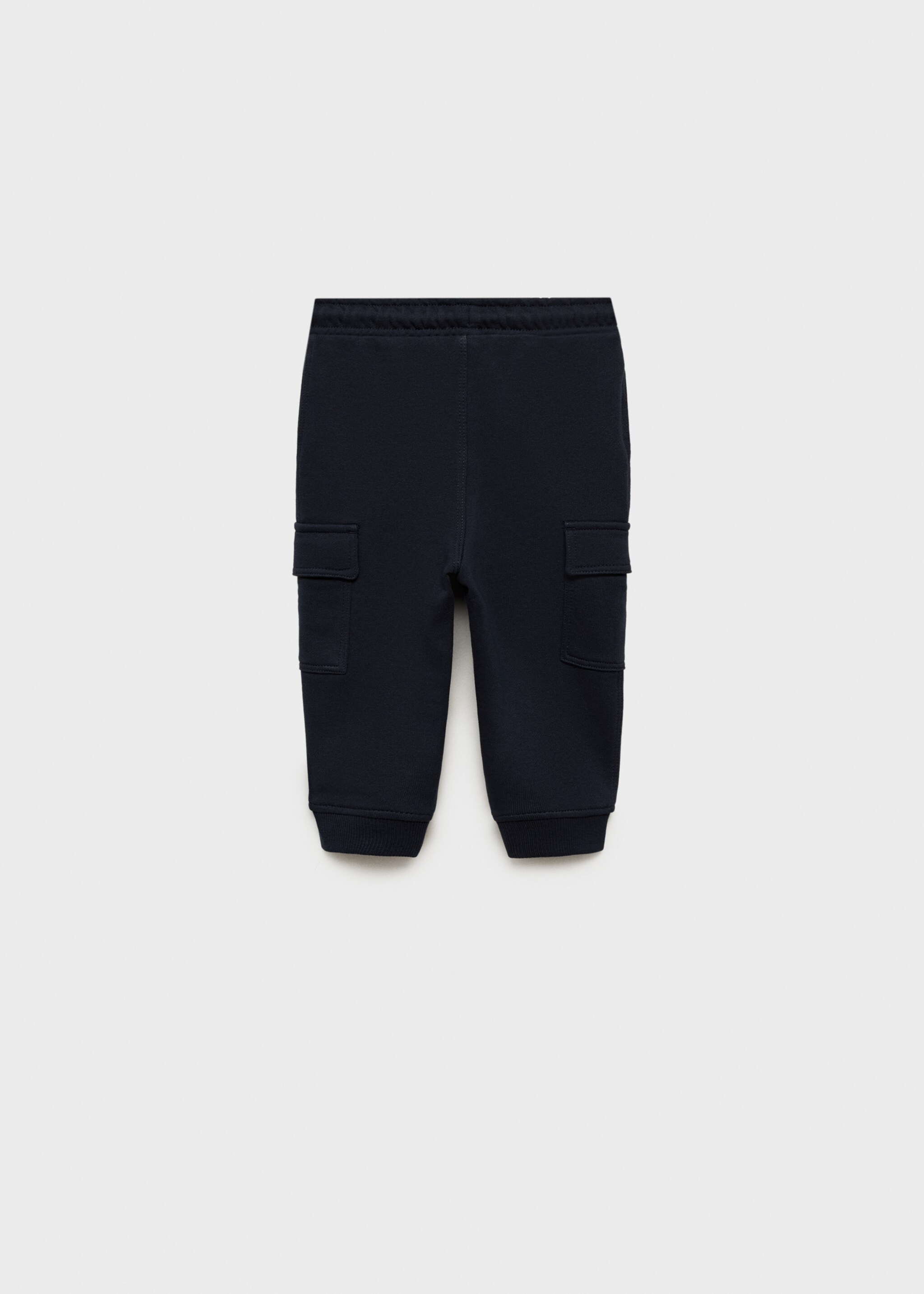 Pantalon jogger cargo - Verso de l’article, Bleu marine foncé. Ref: 87071048-00.