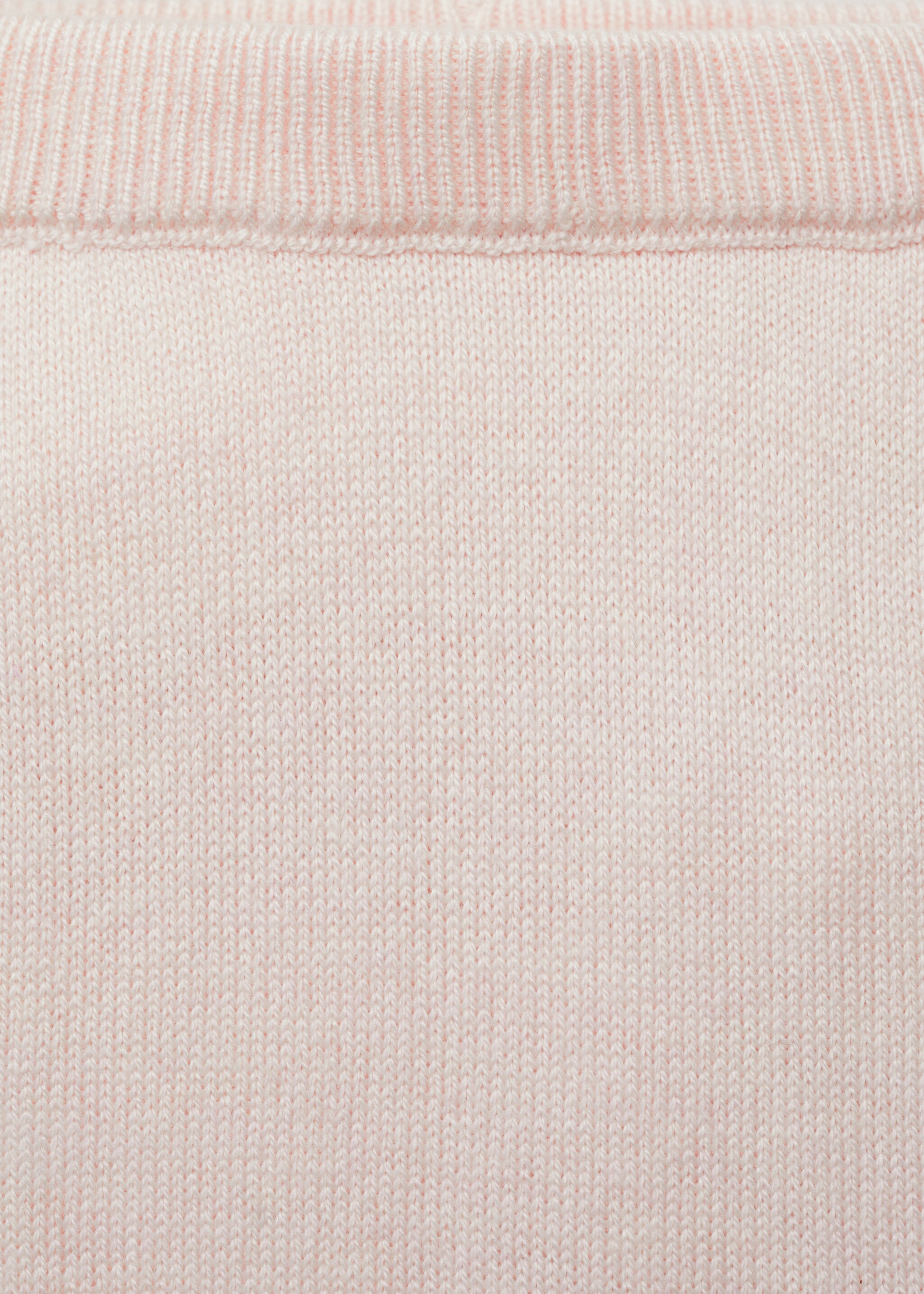 Παντελονάκι πλέξη βαμβάκι - Λεπτομέρεια του προϊόντος 8, Ροζ. Ref: 87071050-00.