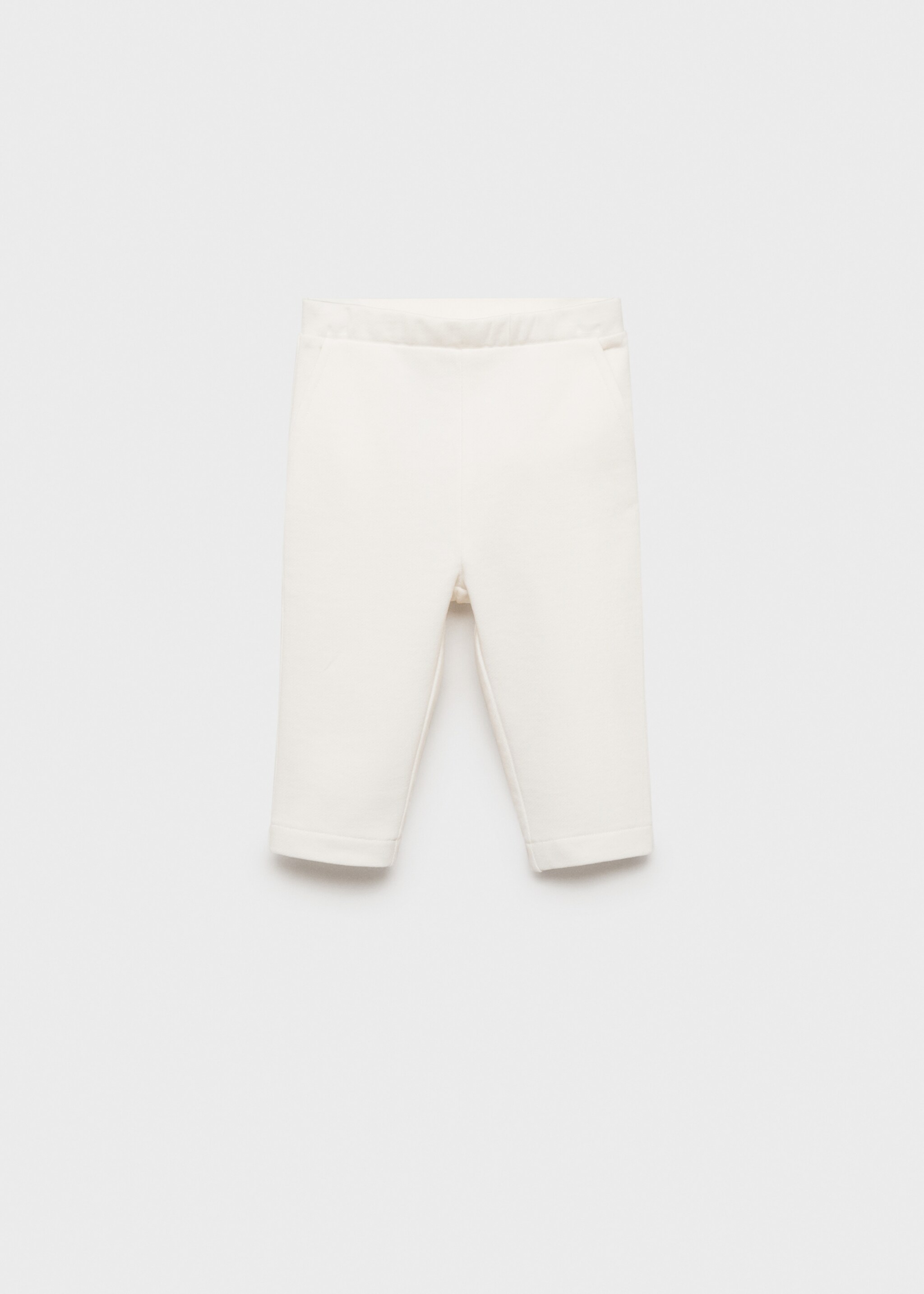 Pantalón jogger punto - Artículo sin modelo, Blanco roto. Ref: 87071052-00.