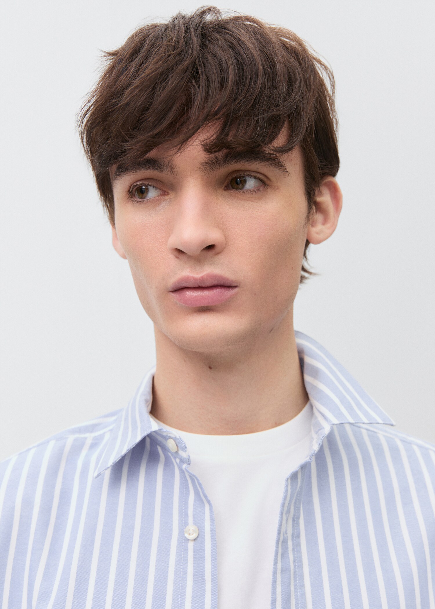 Striped Oxford shirt - Details of the article 1
